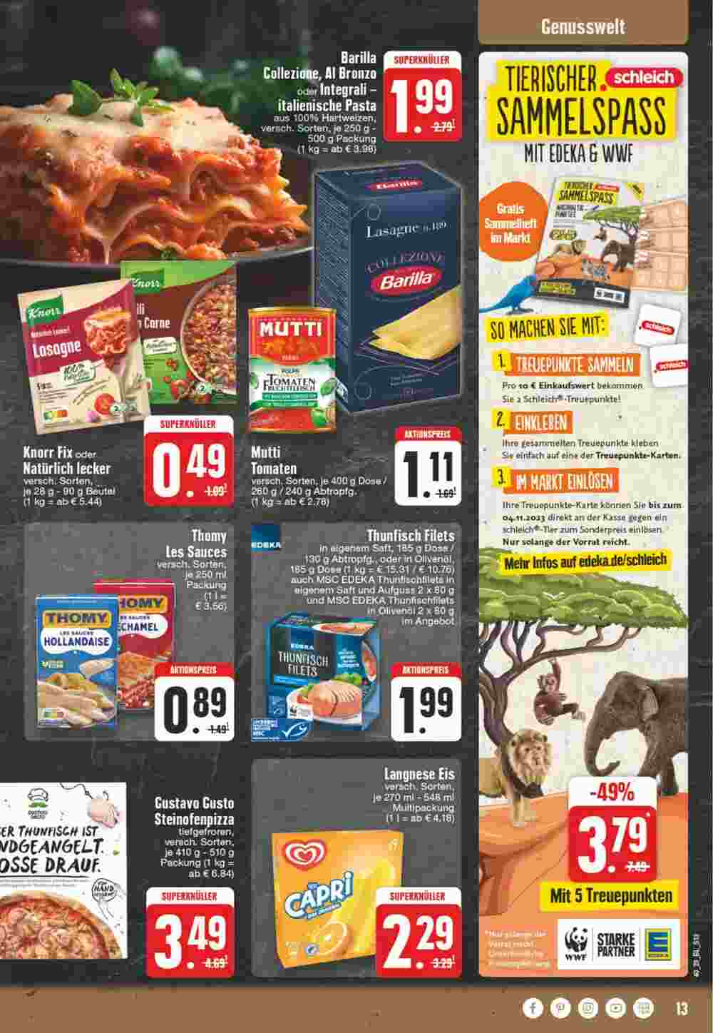 Edeka Wegner Prospekt (ab 02.10.2023) zum Blättern - Seite 13