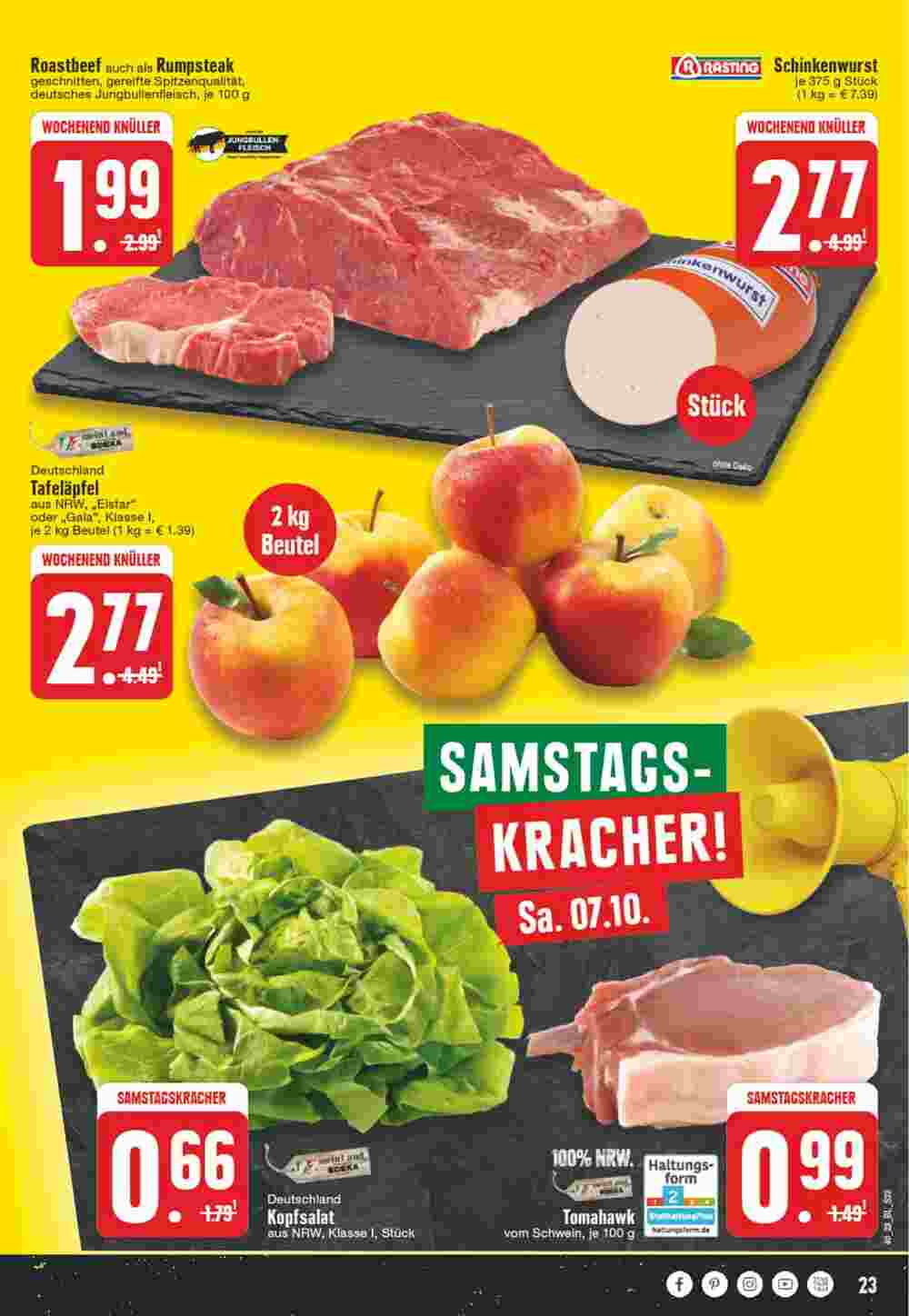 Edeka Wegner Prospekt (ab 02.10.2023) zum Blättern - Seite 23