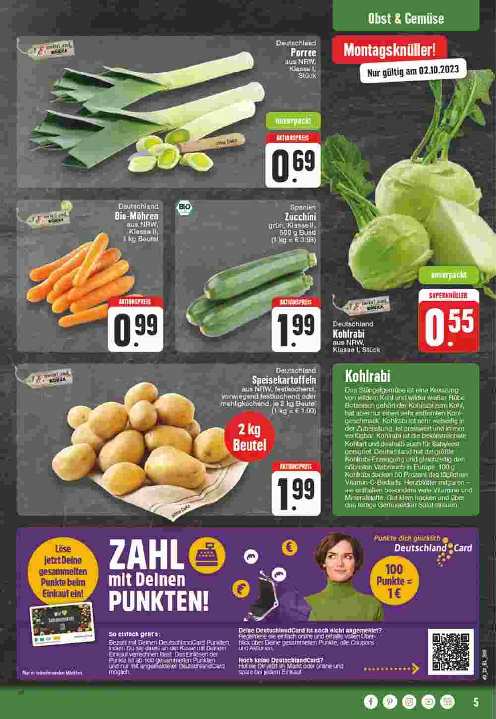 Edeka Wegner Prospekt (ab 02.10.2023) zum Blättern - Seite 5