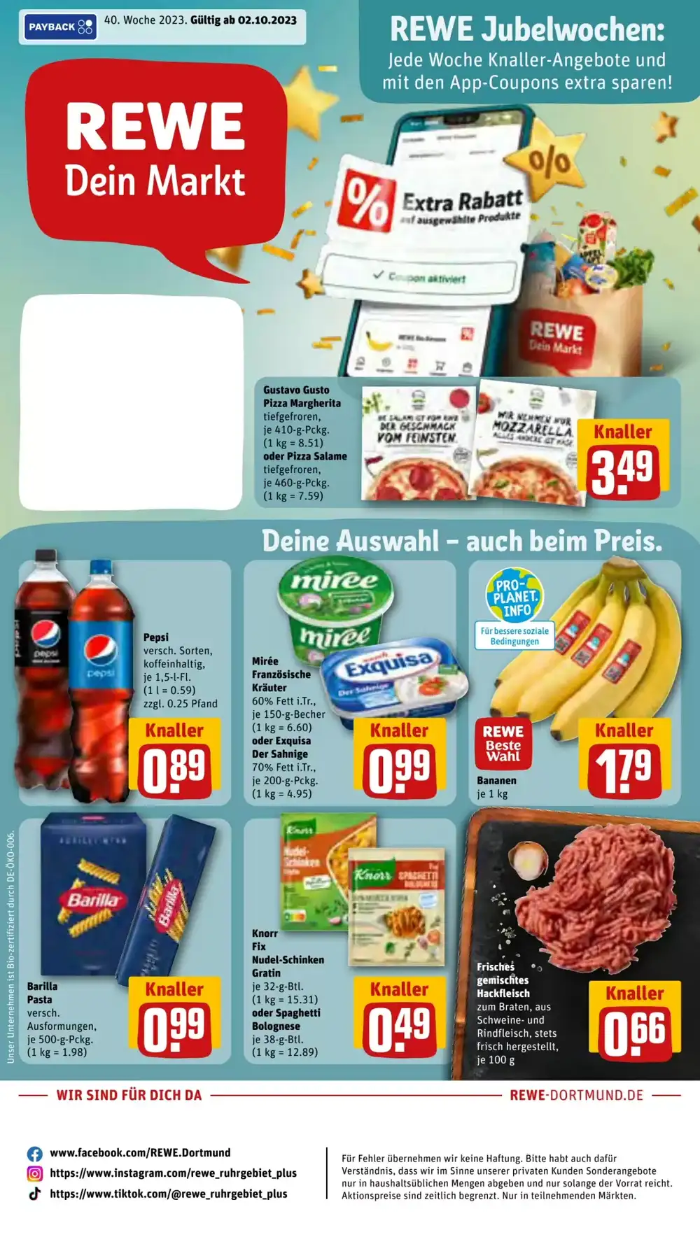 REWE Prospekt (ab 02.10.2023) zum Blättern Prospekt der Woche