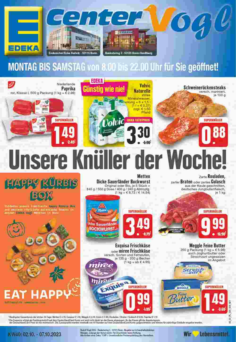 EDEKA Vogl Prospekt (ab 02.10.2023) zum Blättern - Seite 1