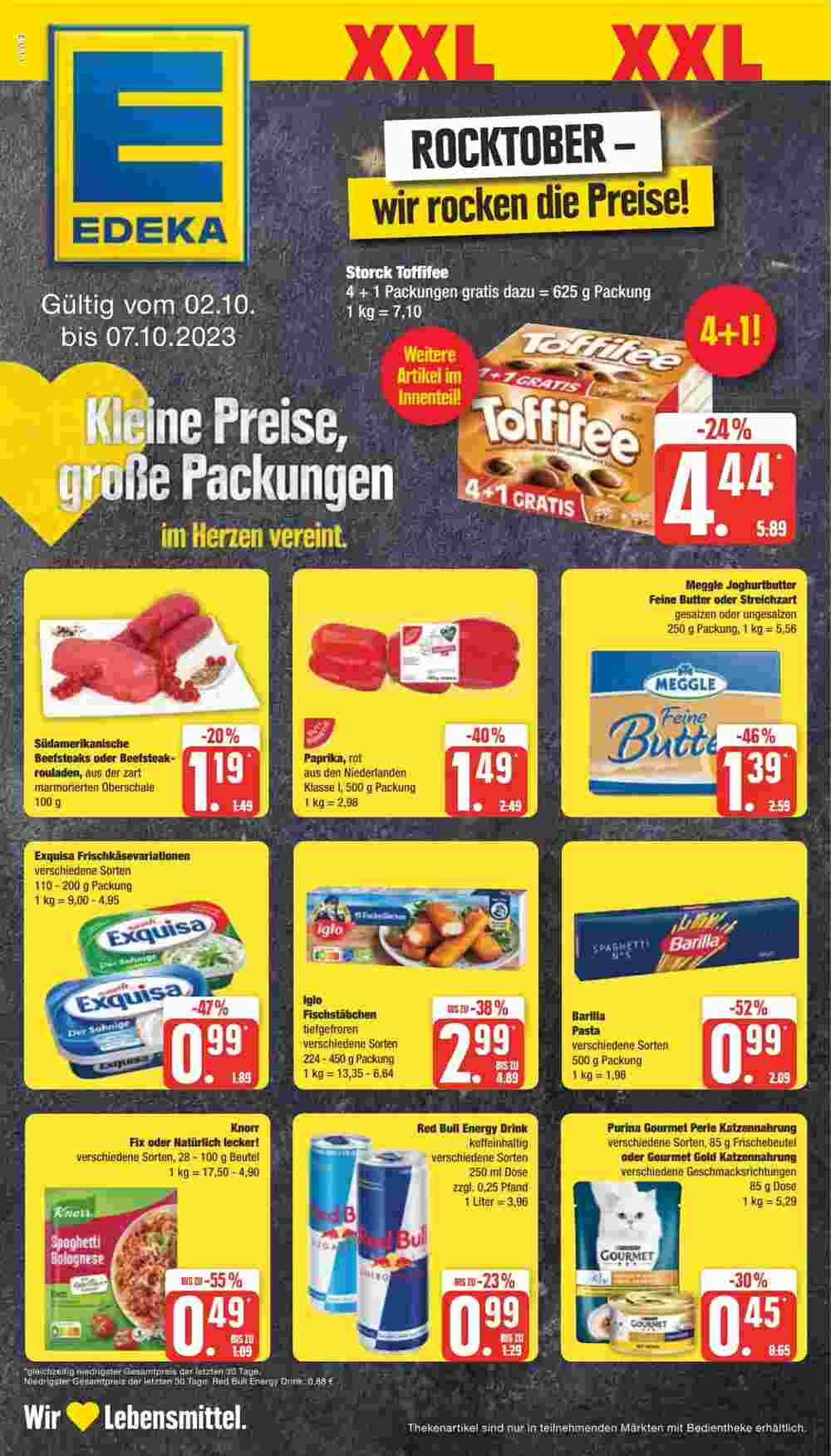 EDEKA Stralsund Prospekt (ab 02.10.2023) zum Blättern - Seite 1