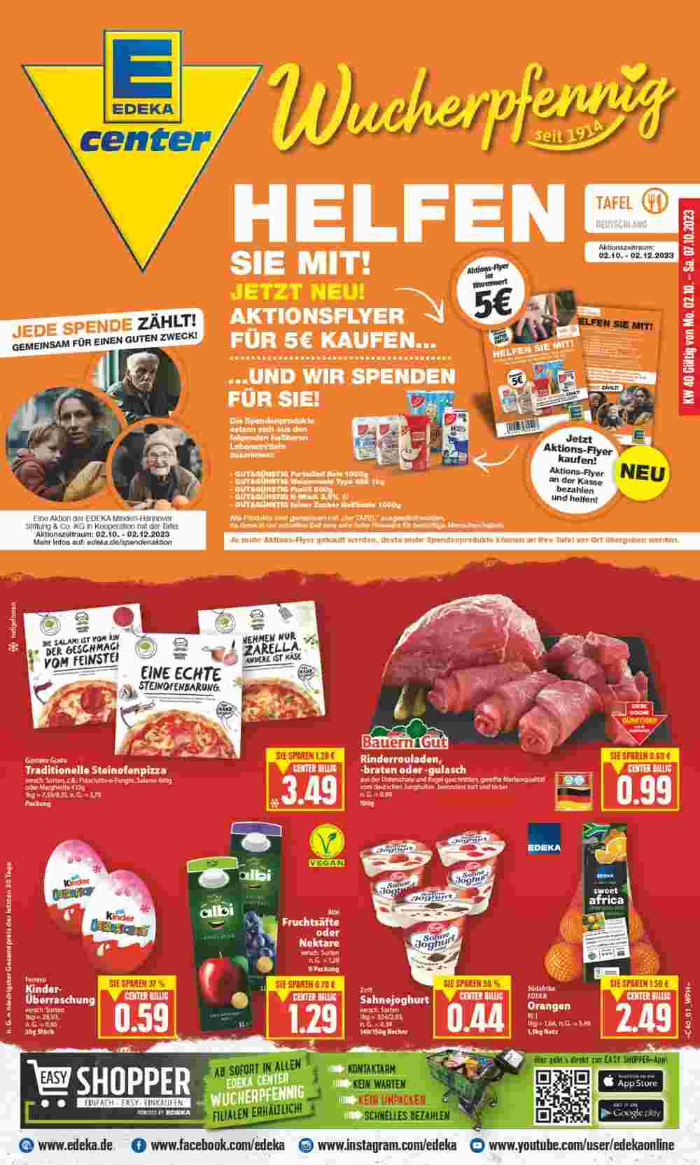 EDEKA Wucherpfennig Prospekt (ab 02.10.2023) zum Blättern - Seite 1