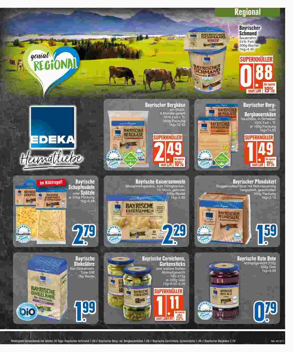 Edeka Scherer Prospekt (ab 02.10.2023) zum Blättern - Seite 11