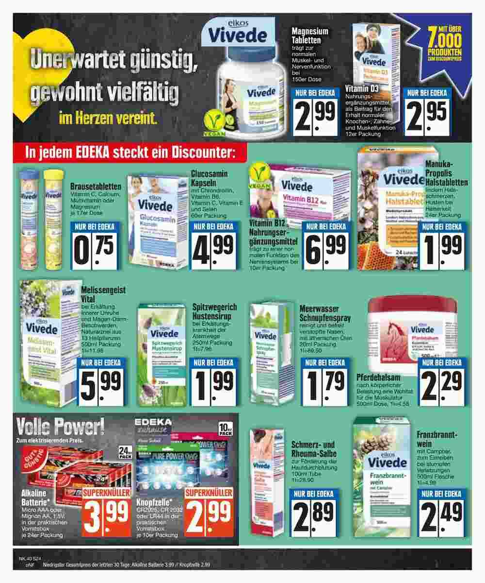 Edeka Scherer Prospekt (ab 02.10.2023) zum Blättern - Seite 24