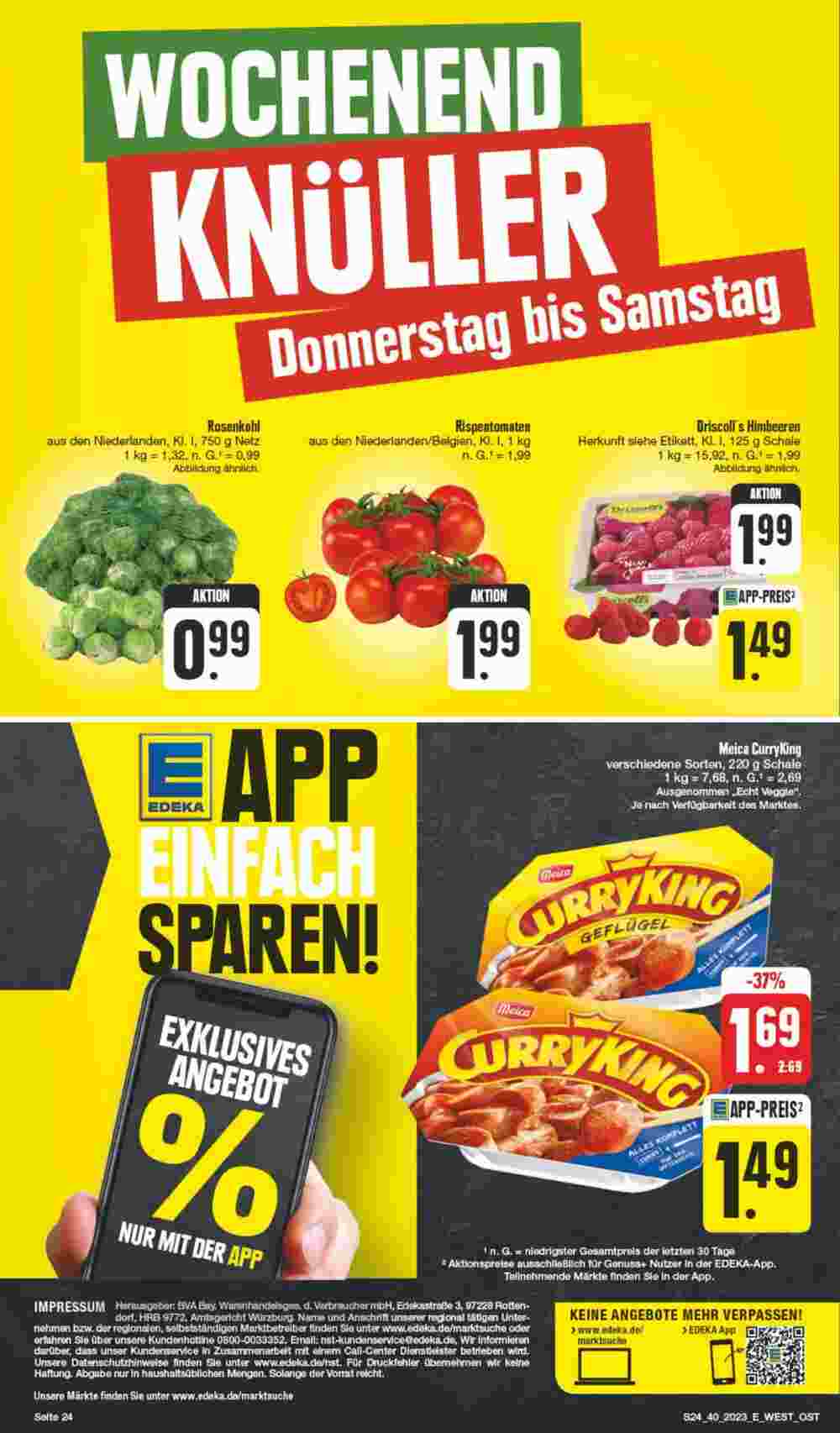 Edeka Spiegel Prospekt (ab 02.10.2023) zum Blättern - Seite 24