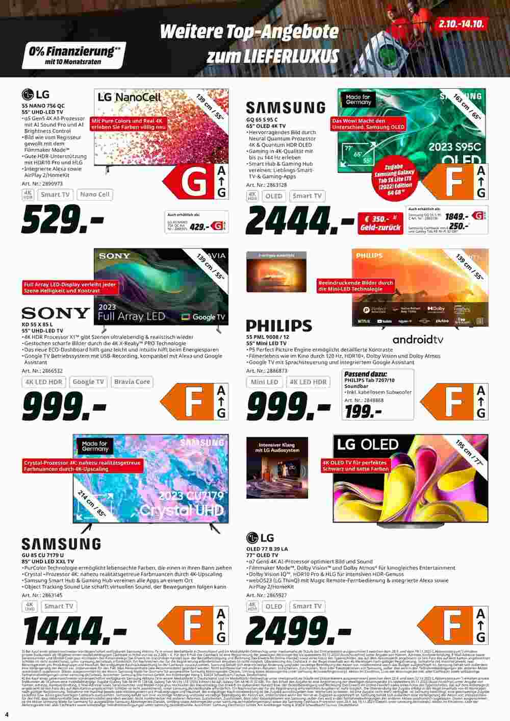 MediaMarkt Prospekt (ab 02.10.2023) zum Blättern - Seite 4