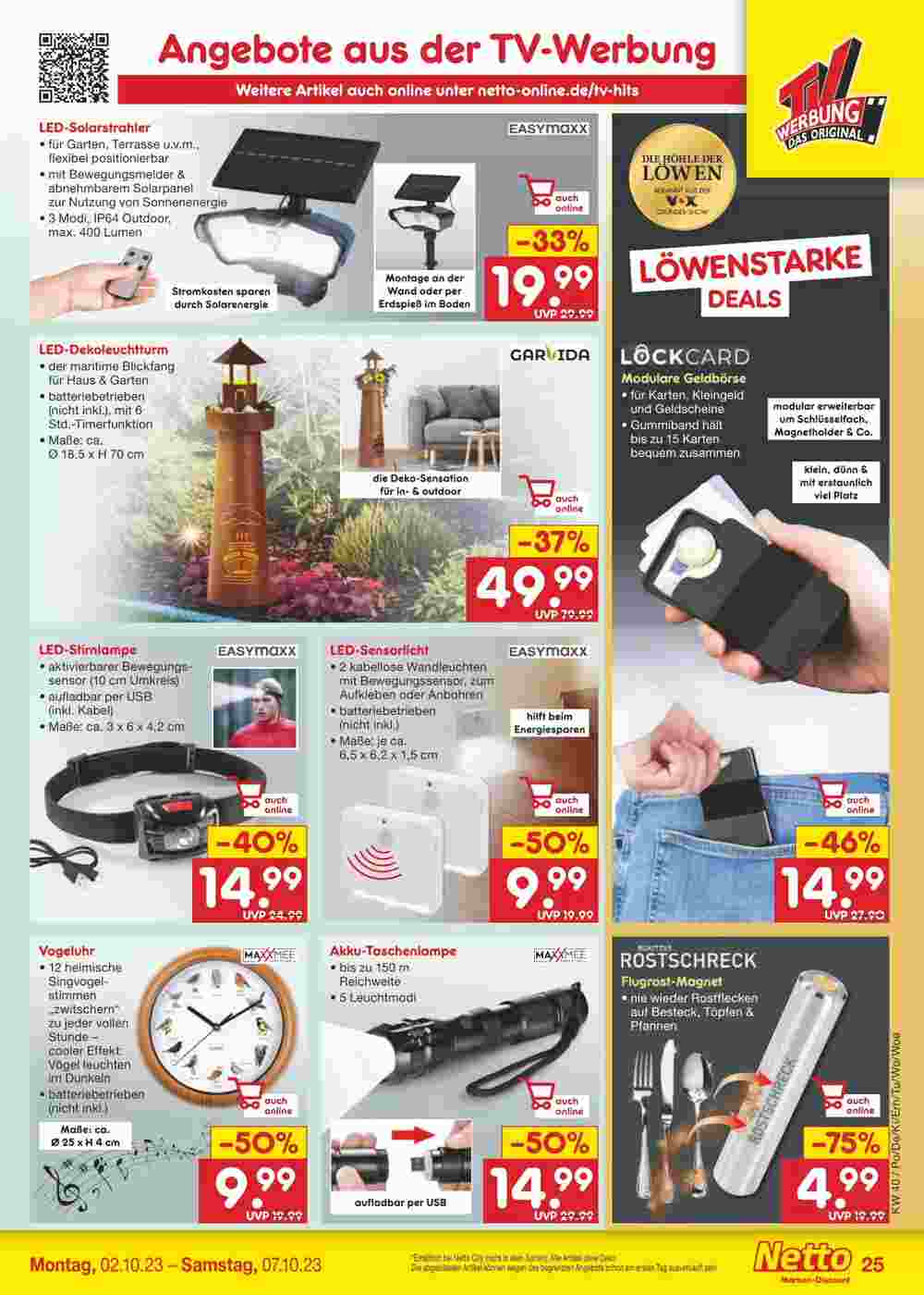 Netto Marken-Discount Prospekt (ab 02.10.2023) zum Blättern - Seite 27