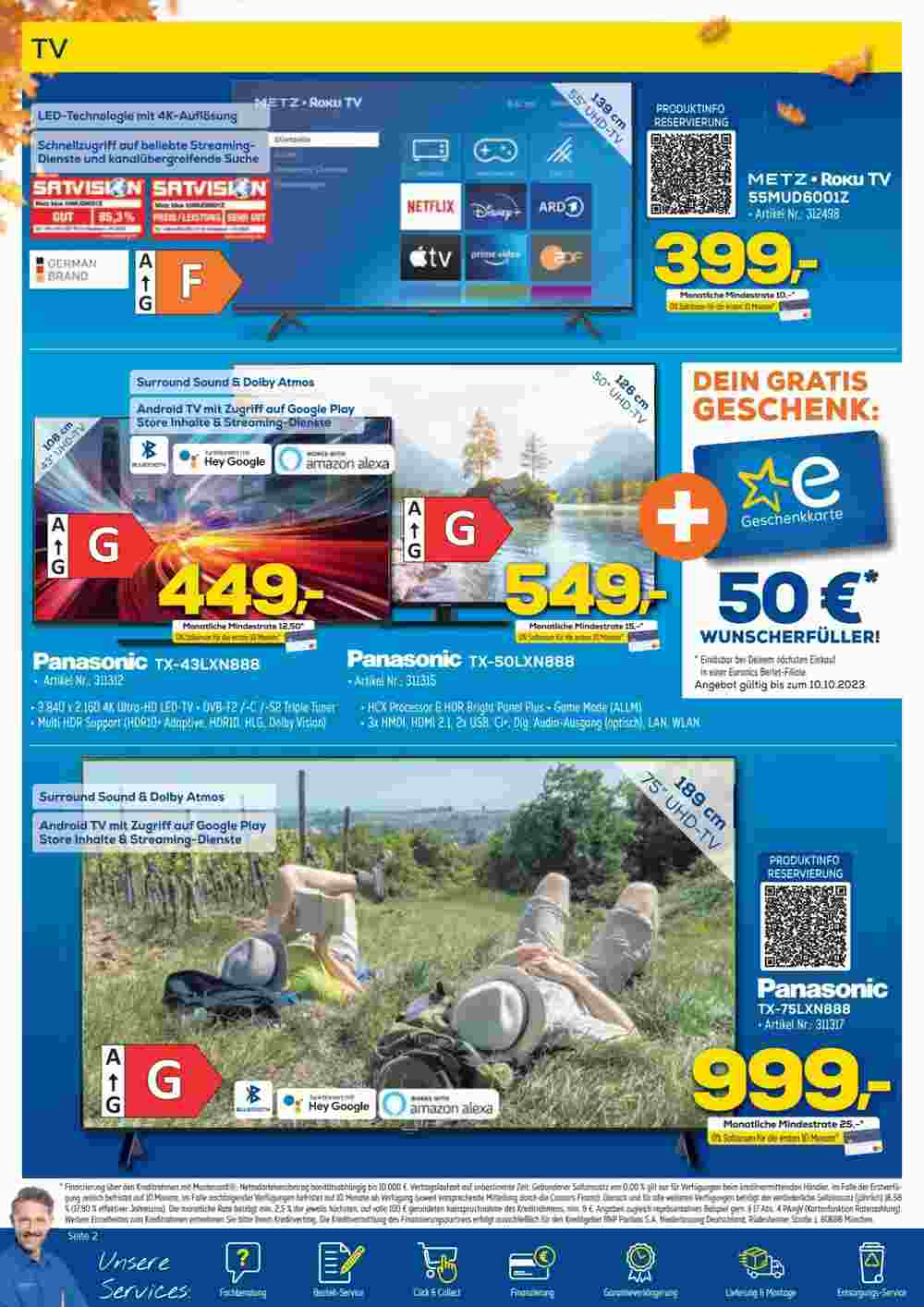 Euronics Prospekt (ab 06.10.2023) zum Blättern - Seite 2