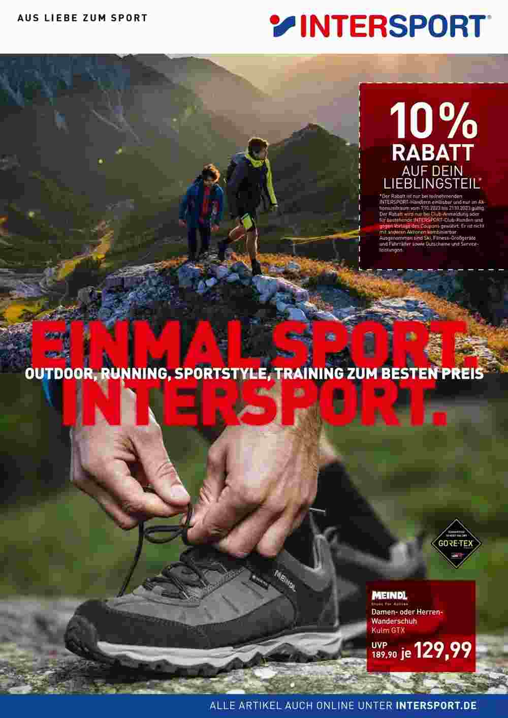 Intersport Prospekt (ab 06.10.2023) zum Blättern - Seite 1