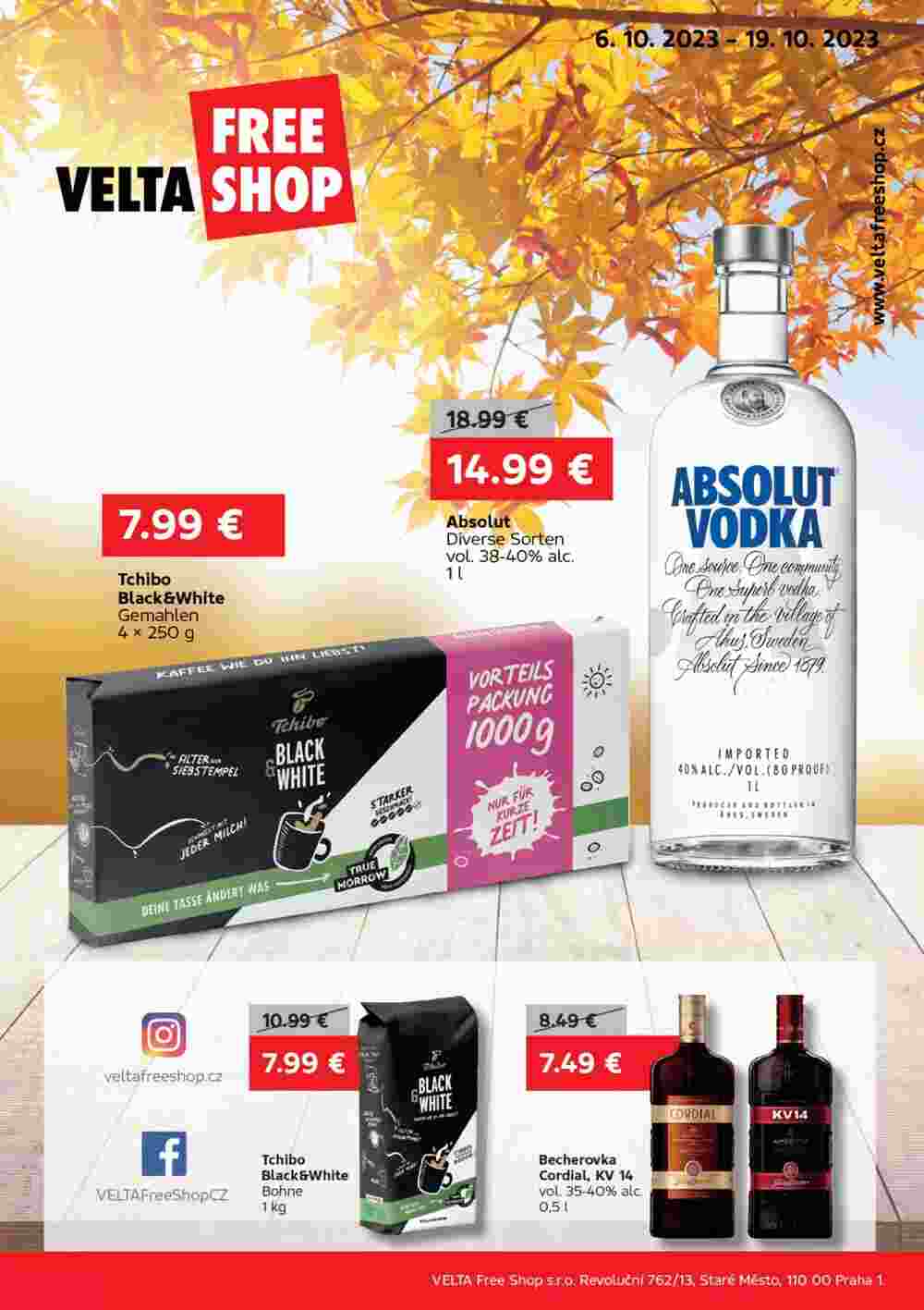 VELTA Free Shop Prospekt (ab 06.10.2023) zum Blättern - Seite 1