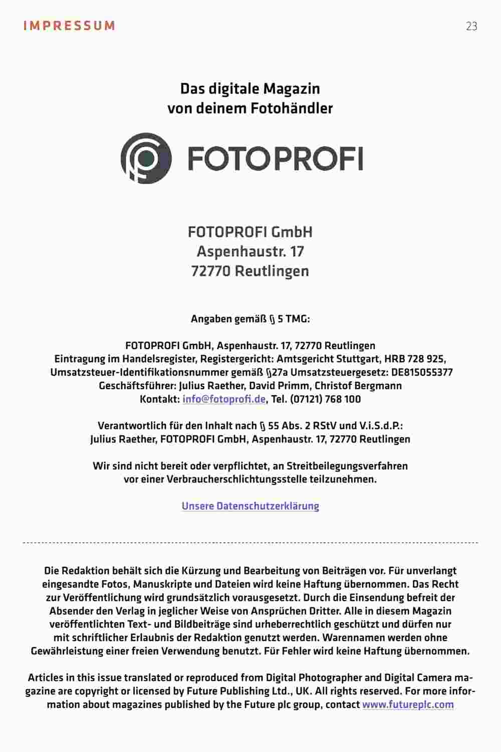 Fotoprofi Prospekt (ab 07.10.2023) zum Blättern - Seite 23