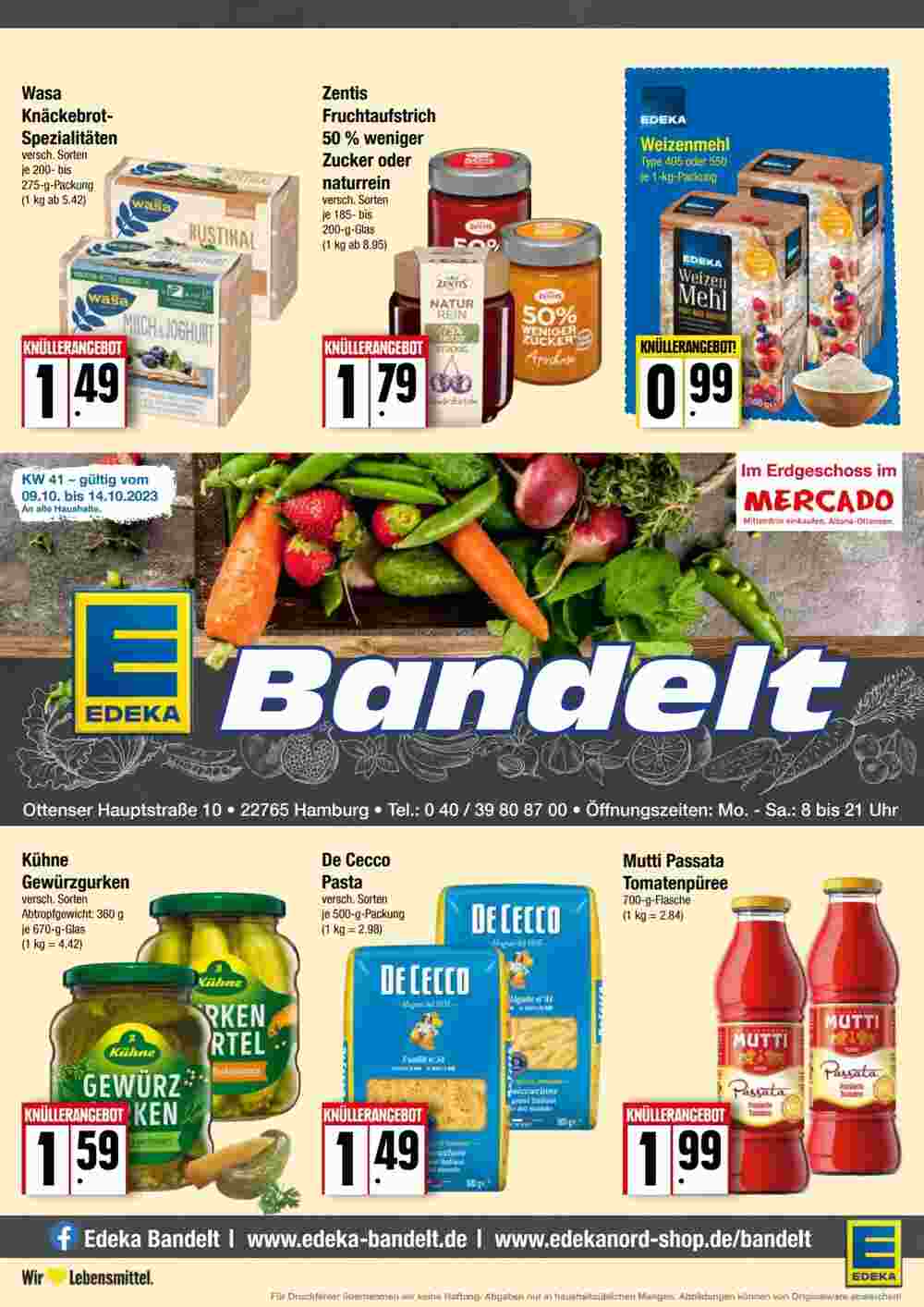 EDEKA Bandelt Prospekt (ab 08.10.2023) zum Blättern - Seite 1