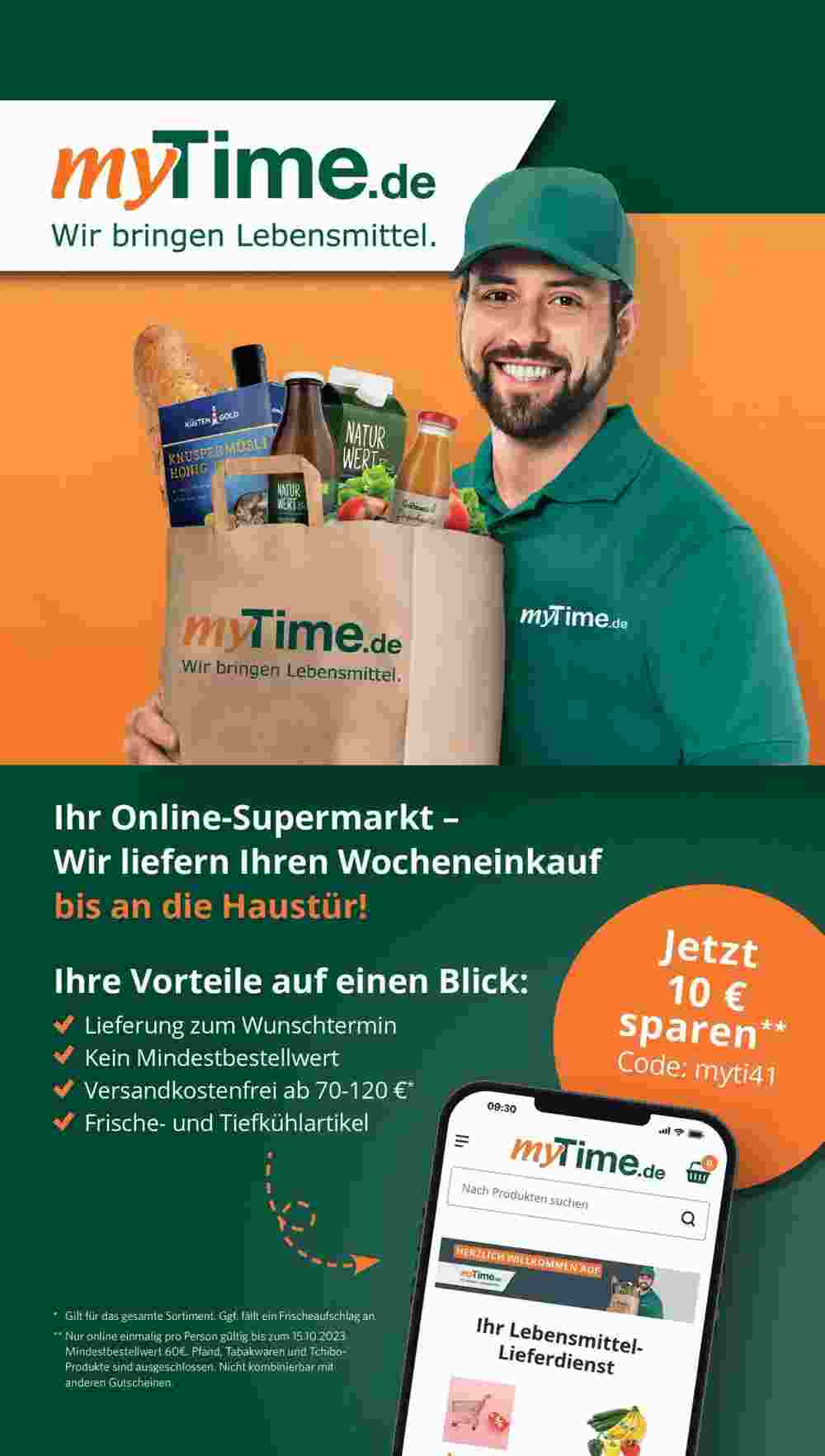 myTime.de Prospekt (ab 08.10.2023) zum Blättern - Seite 1