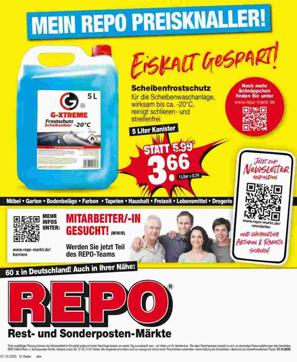 Repo Markt Prospekt (ab 09.10.2023) zum Blättern - Seite 12