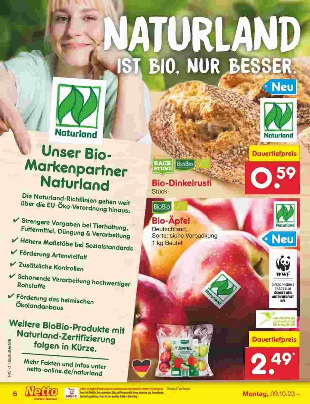 Netto Marken-Discount Prospekt (ab 09.10.2023) zum Blättern - Seite 6