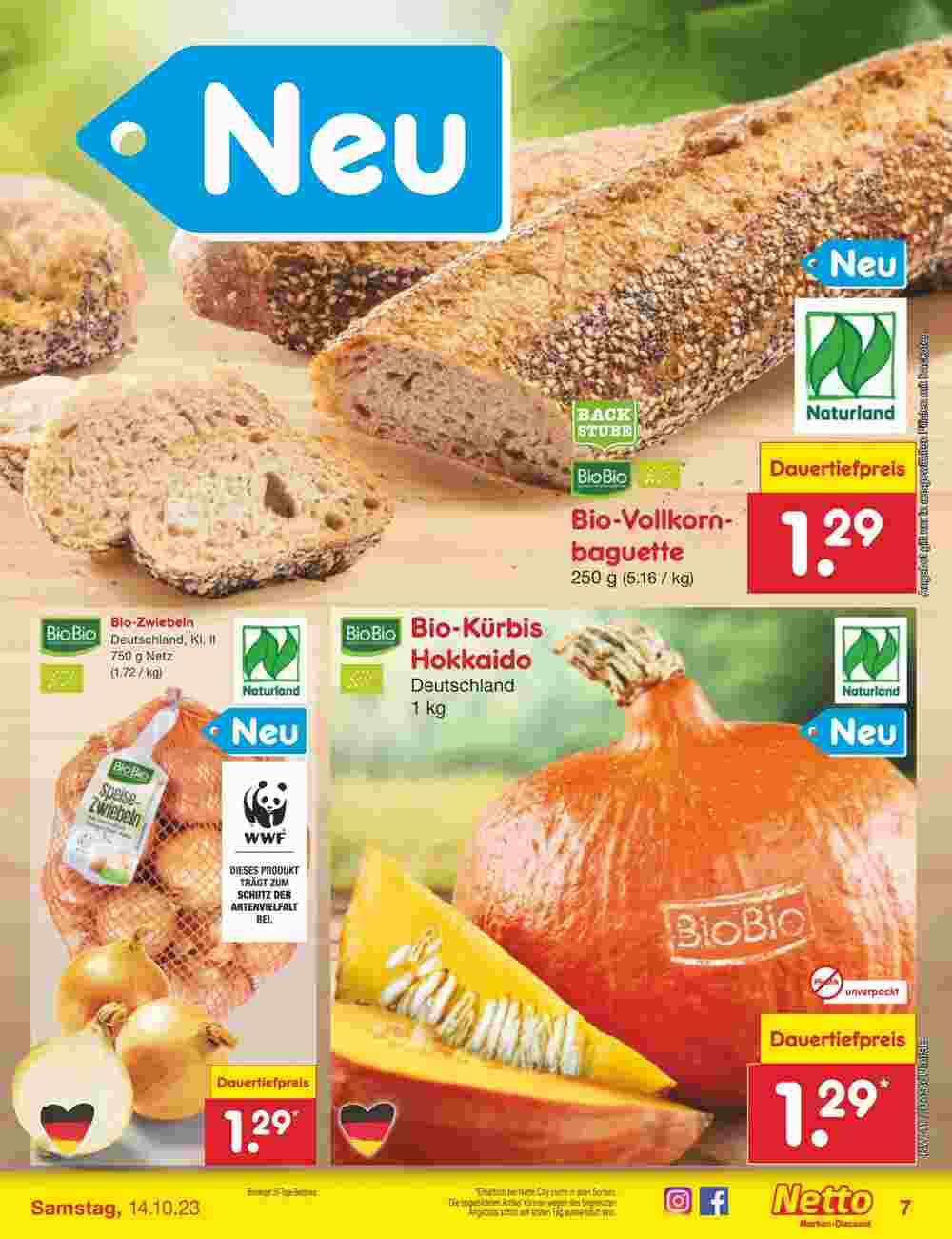 Netto Marken-Discount Prospekt (ab 09.10.2023) zum Blättern - Seite 7