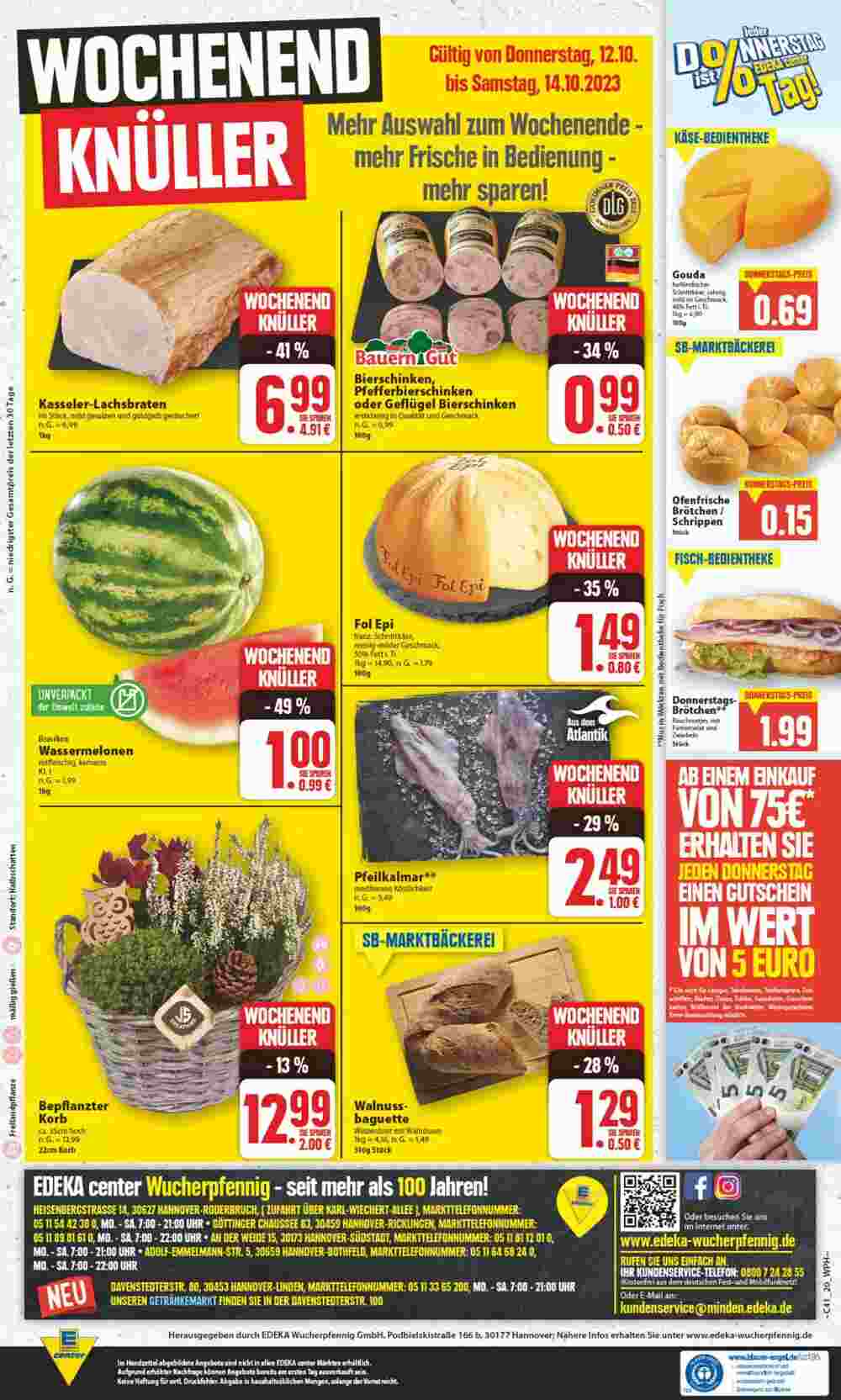 Edeka Center Prospekt (ab 09.10.2023) zum Blättern - Seite 22