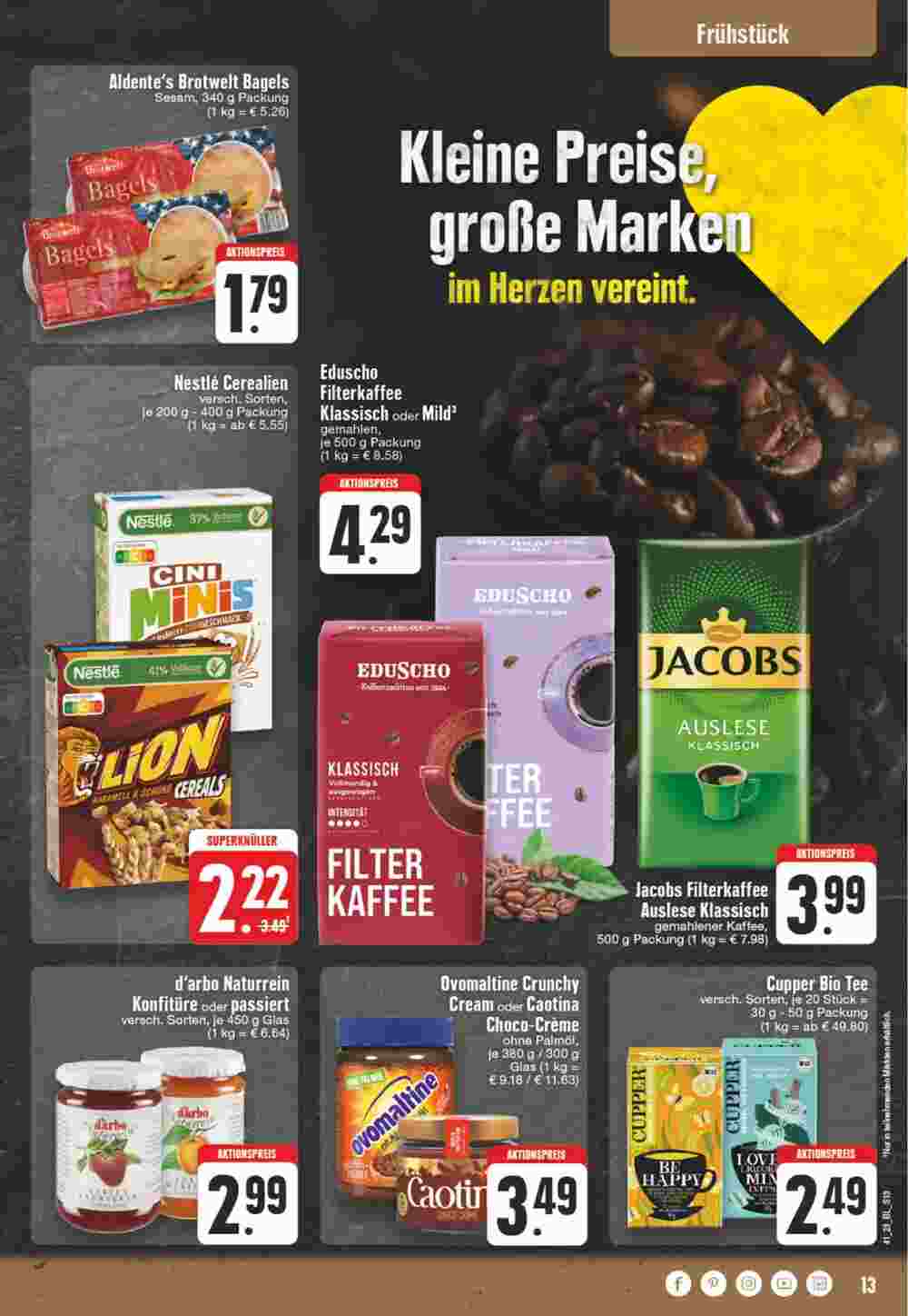 Edeka Wegner Prospekt (ab 09.10.2023) zum Blättern - Seite 13