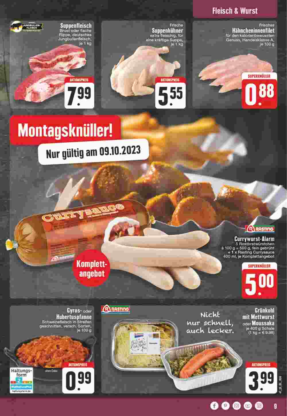 Edeka Wegner Prospekt (ab 09.10.2023) zum Blättern - Seite 9