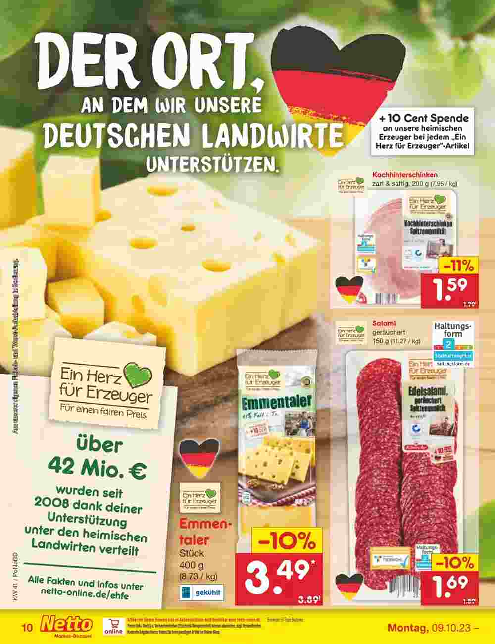 Netto Marken-Discount Prospekt (ab 09.10.2023) zum Blättern - Seite 10