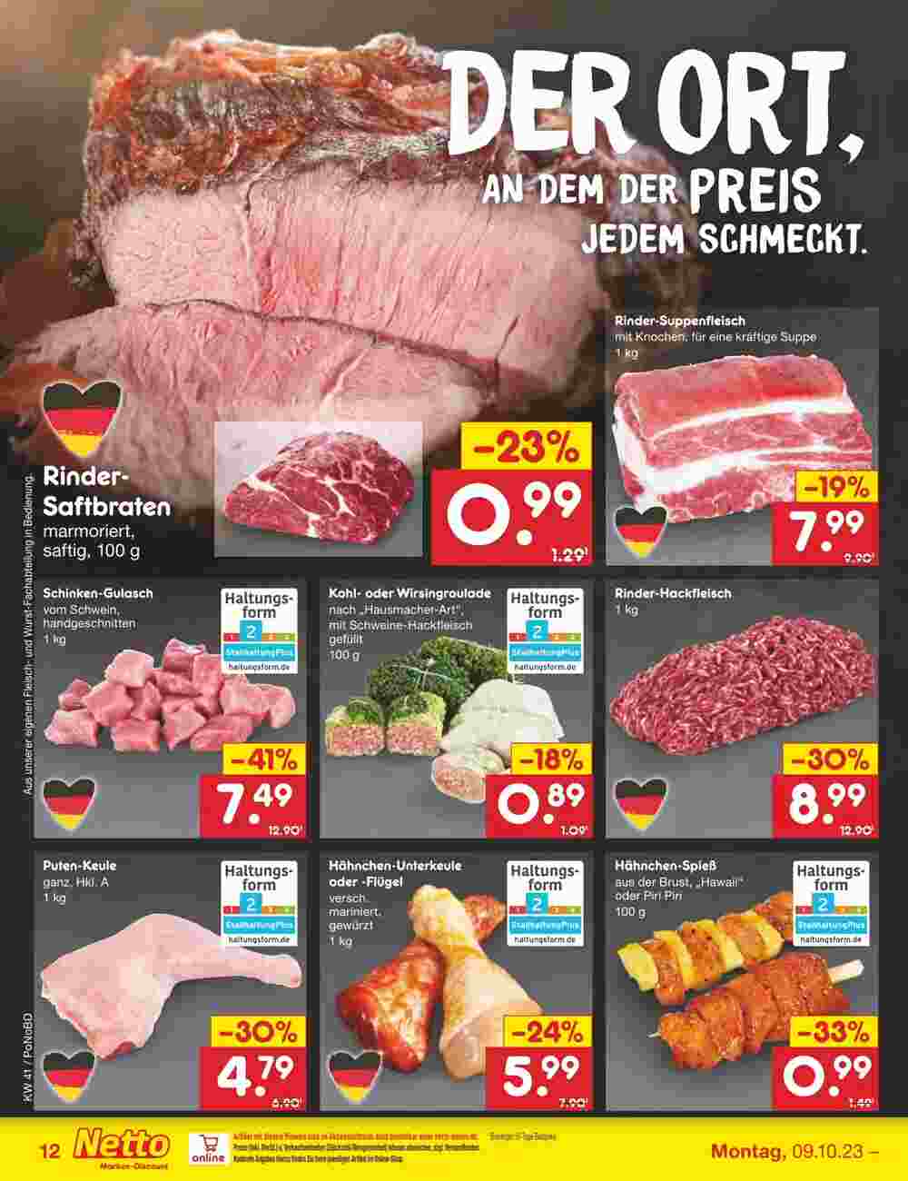 Netto Marken-Discount Prospekt (ab 09.10.2023) zum Blättern - Seite 12