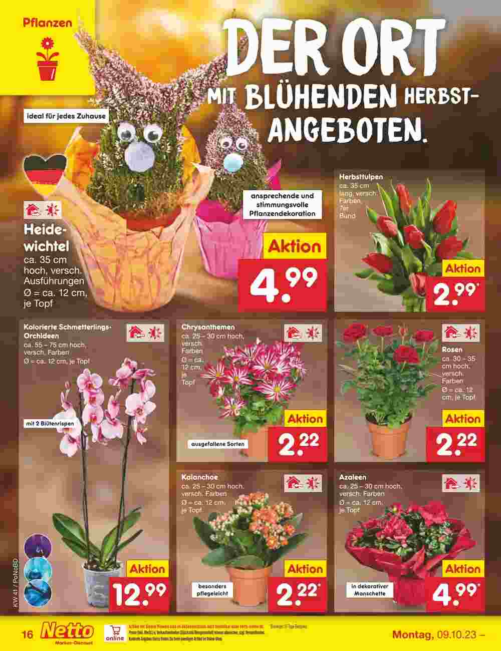 Netto Marken-Discount Prospekt (ab 09.10.2023) zum Blättern - Seite 16