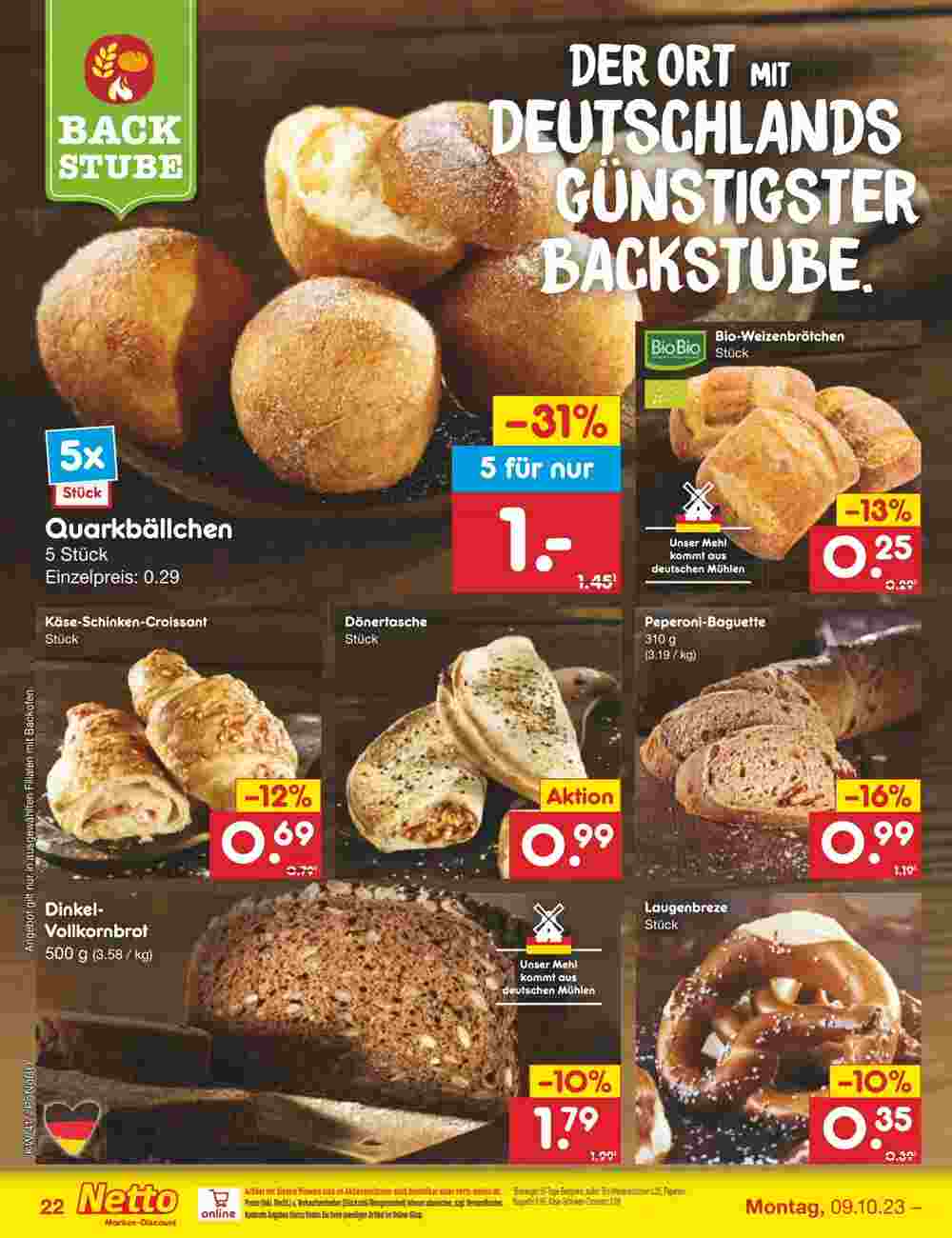 Netto Marken-Discount Prospekt (ab 09.10.2023) zum Blättern - Seite 22