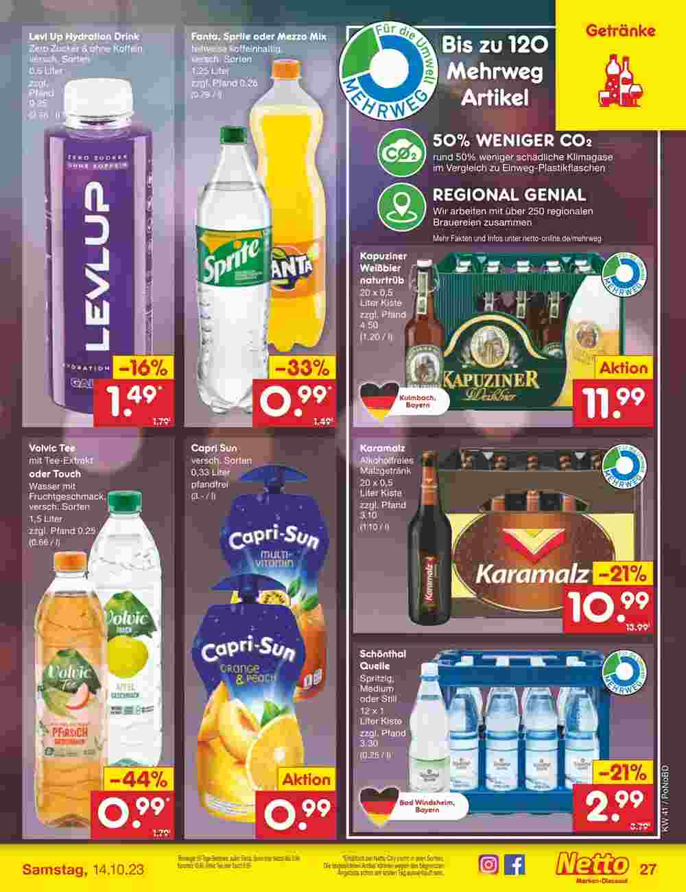 Netto Marken-Discount Prospekt (ab 09.10.2023) zum Blättern - Seite 29