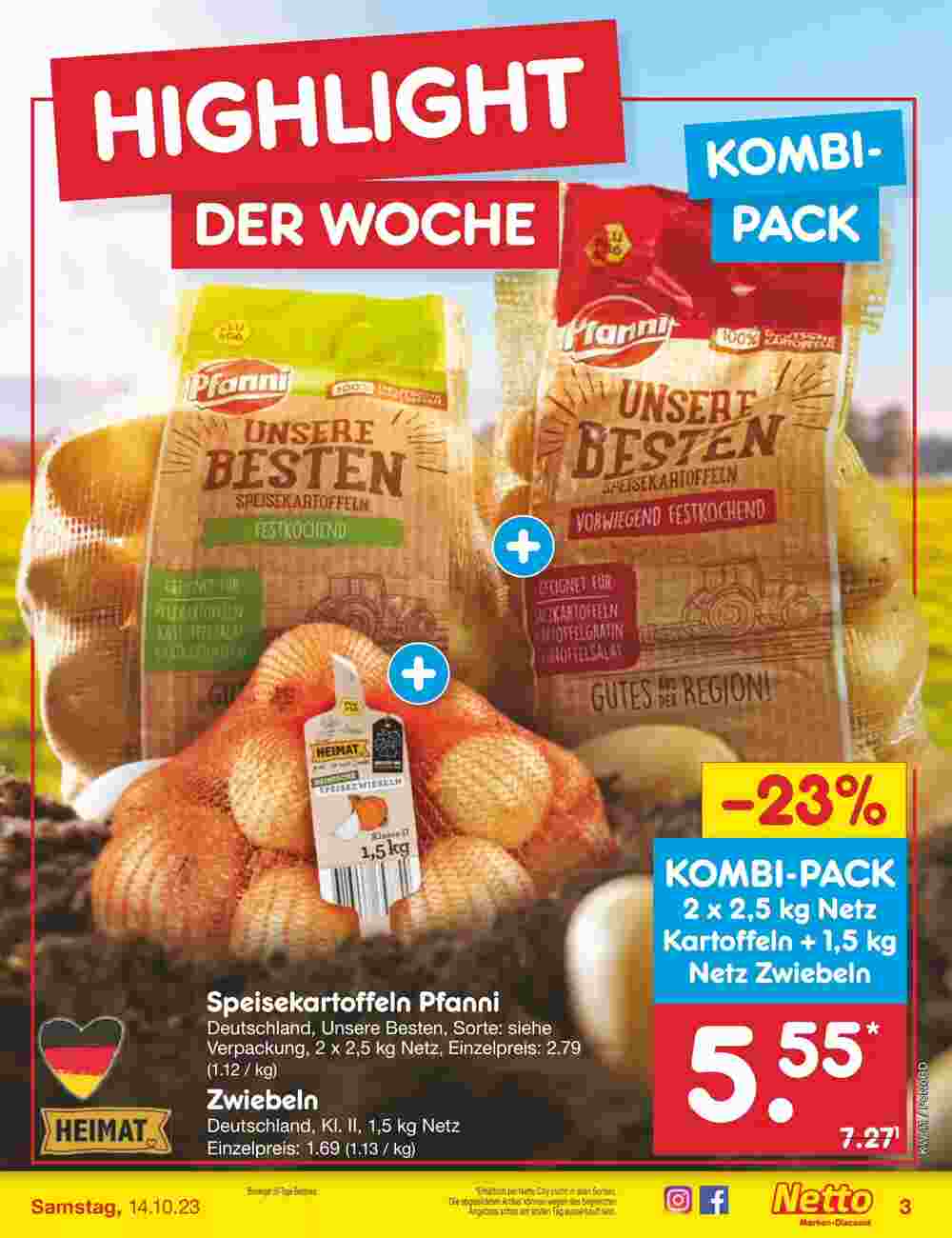 Netto Marken-Discount Prospekt (ab 09.10.2023) zum Blättern - Seite 3