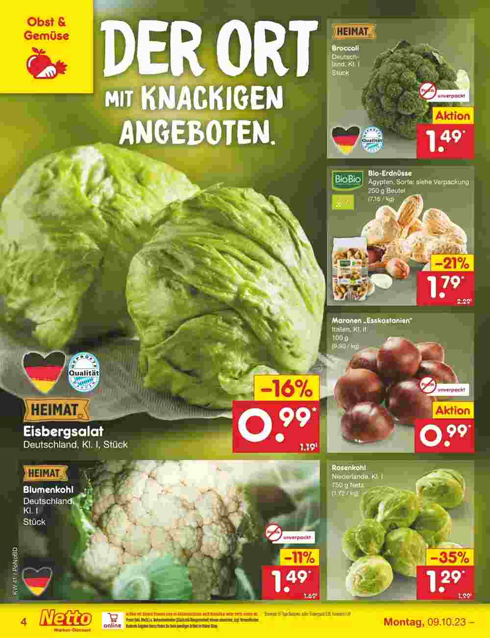 Netto Marken-Discount Prospekt (ab 09.10.2023) zum Blättern - Seite 4