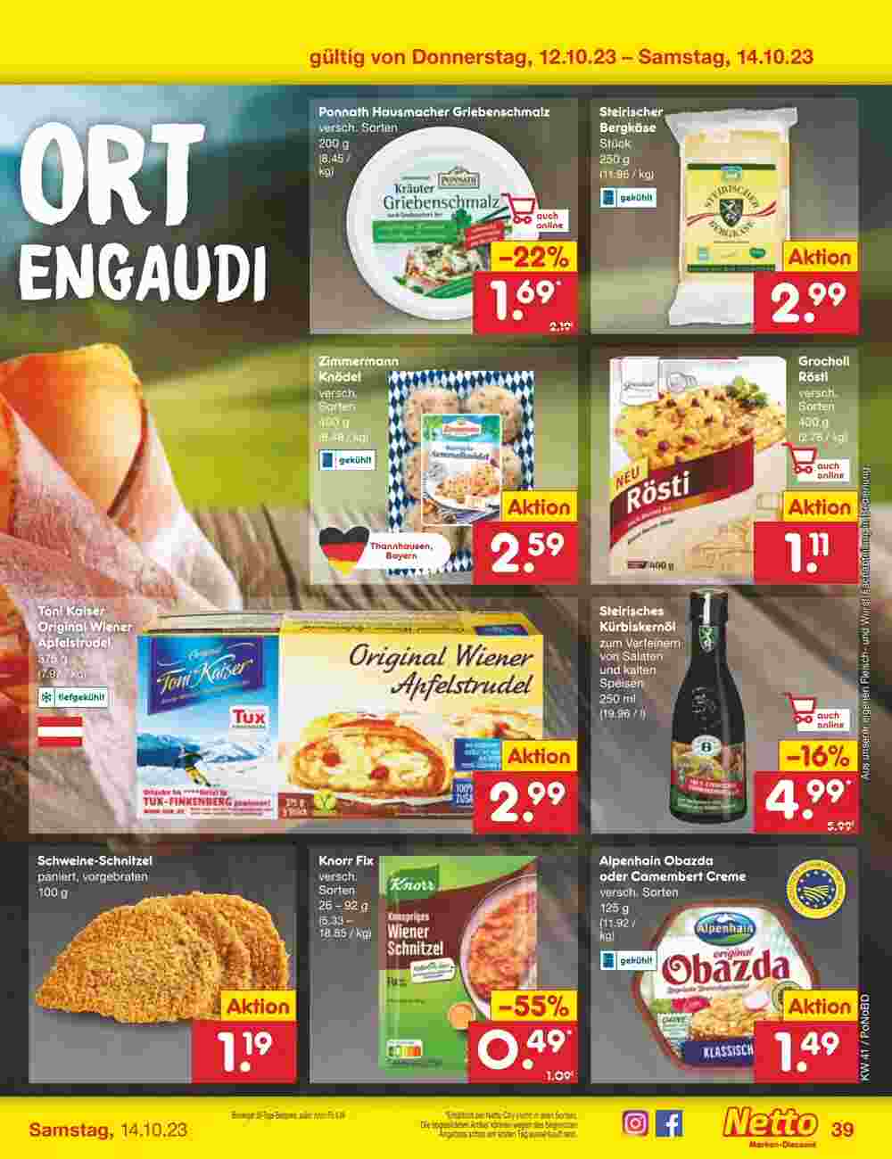 Netto Marken-Discount Prospekt (ab 09.10.2023) zum Blättern - Seite 41