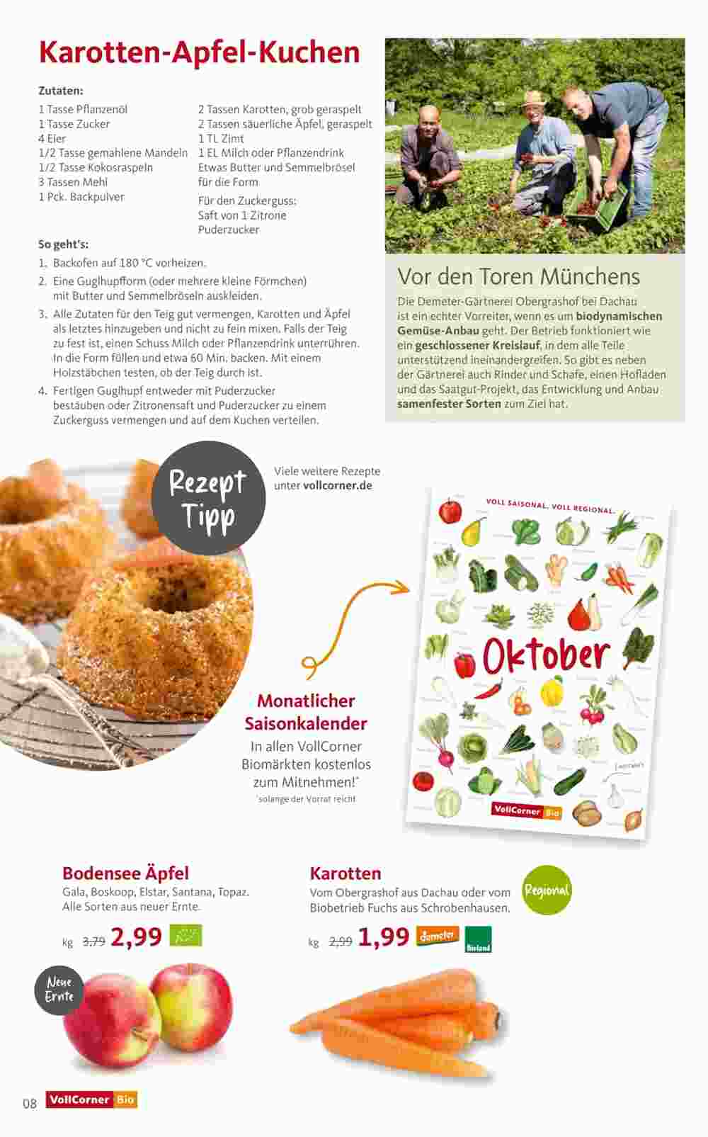 VollCorner Biomarkt Prospekt (ab 09.10.2023) zum Blättern - Seite 8