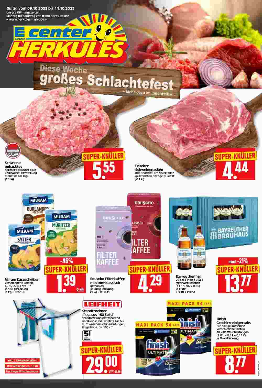 Edeka Herkules Prospekt (ab 09.10.2023) zum Blättern - Seite 1