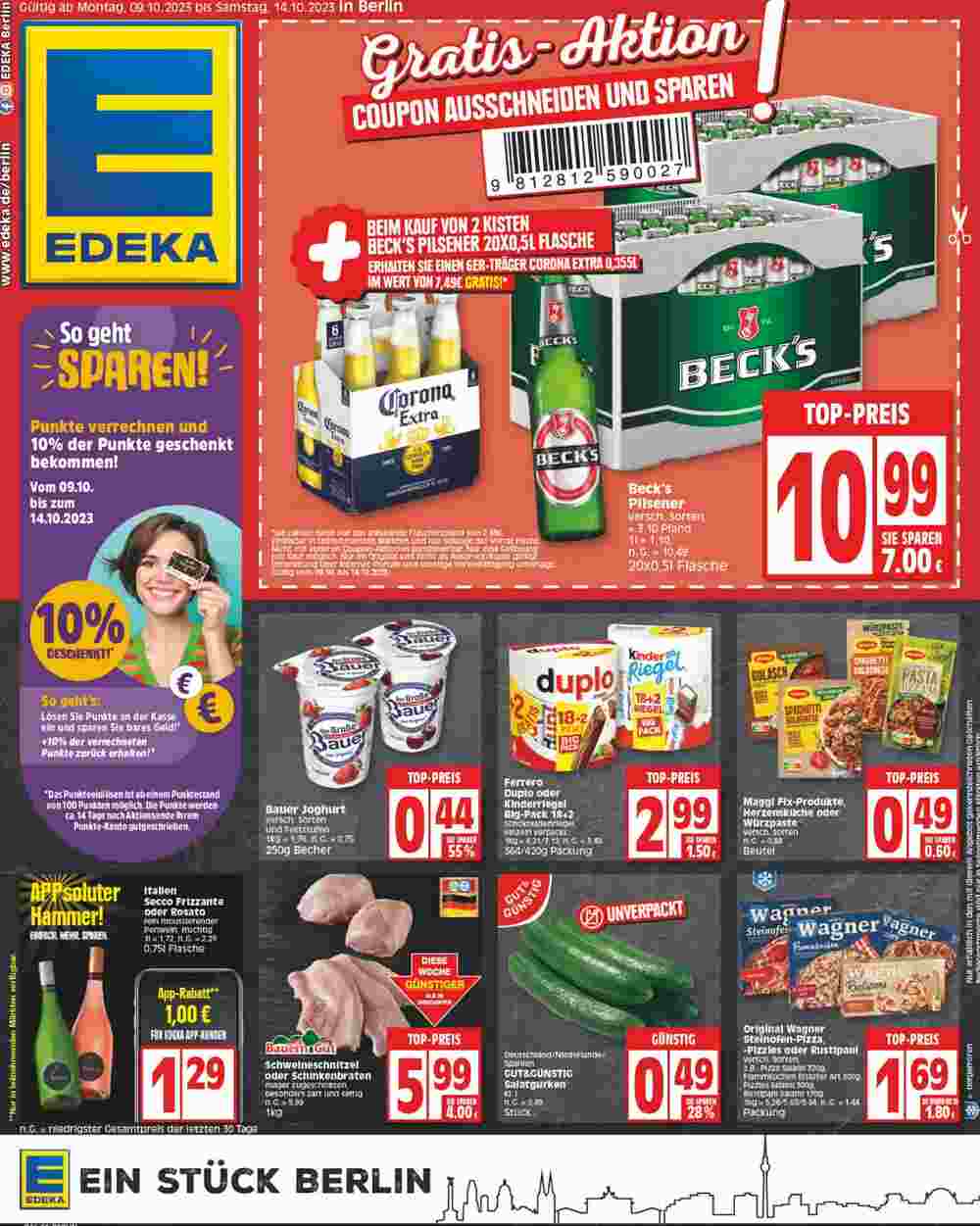 Edeka24 Prospekt (ab 09.10.2023) zum Blättern - Seite 1