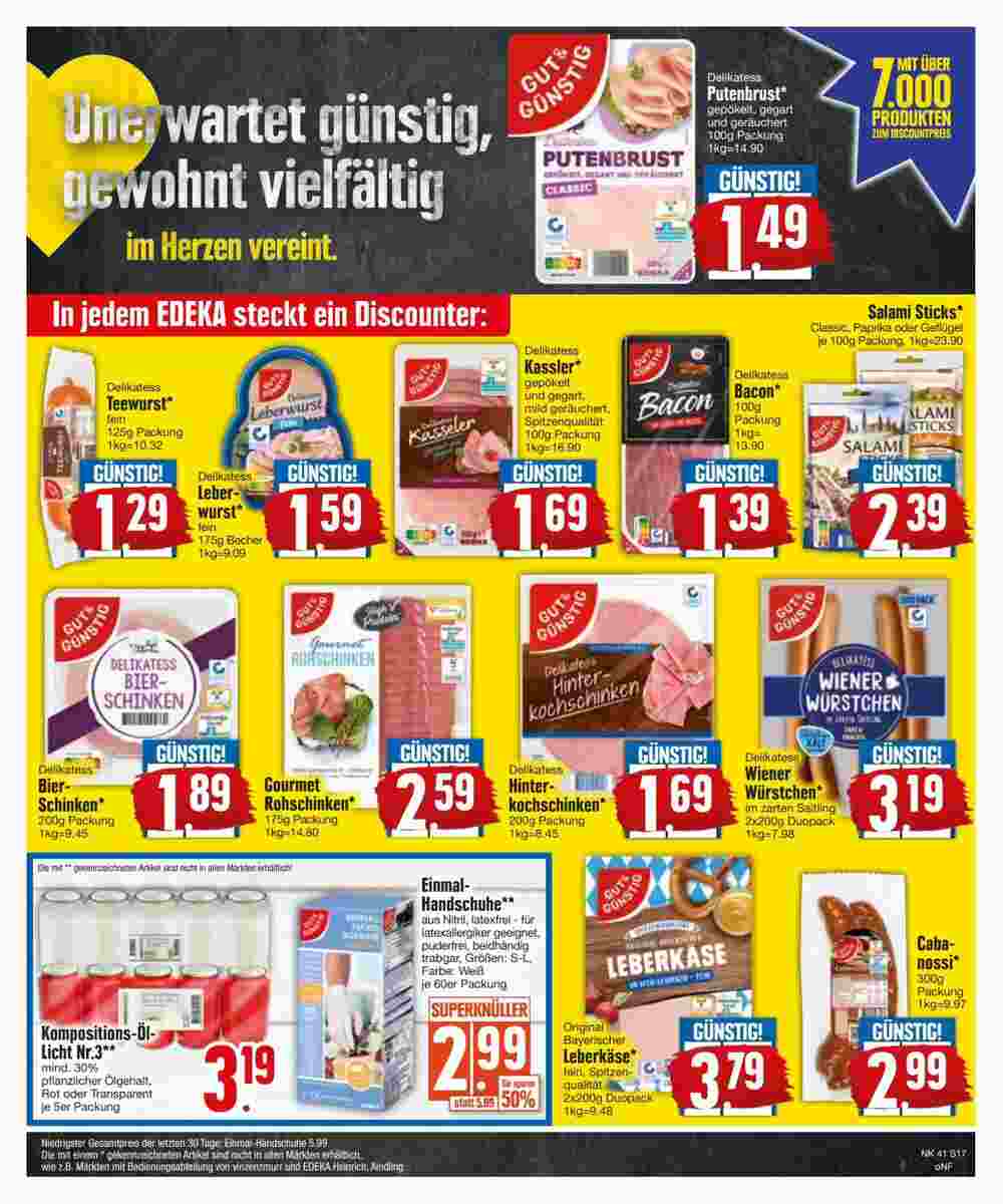 Edeka Scherer Prospekt (ab 09.10.2023) zum Blättern - Seite 17