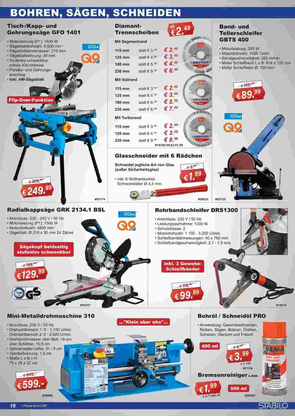 Stabilo Fachmarkt Prospekt (ab 11.10.2023) zum Blättern - Seite 18