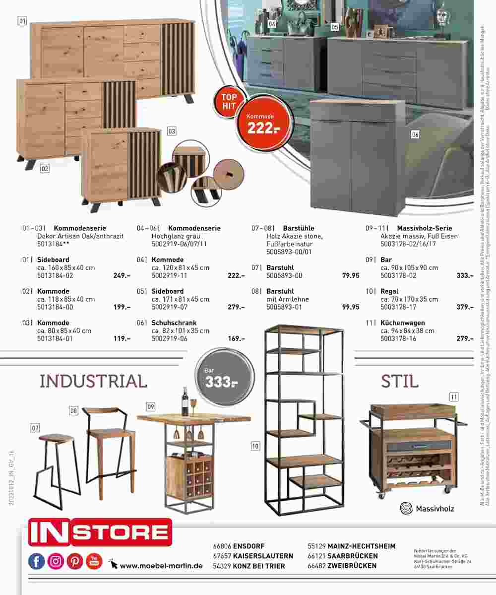 Möbel Martin Prospekt (ab 11.10.2023) zum Blättern - Seite 16