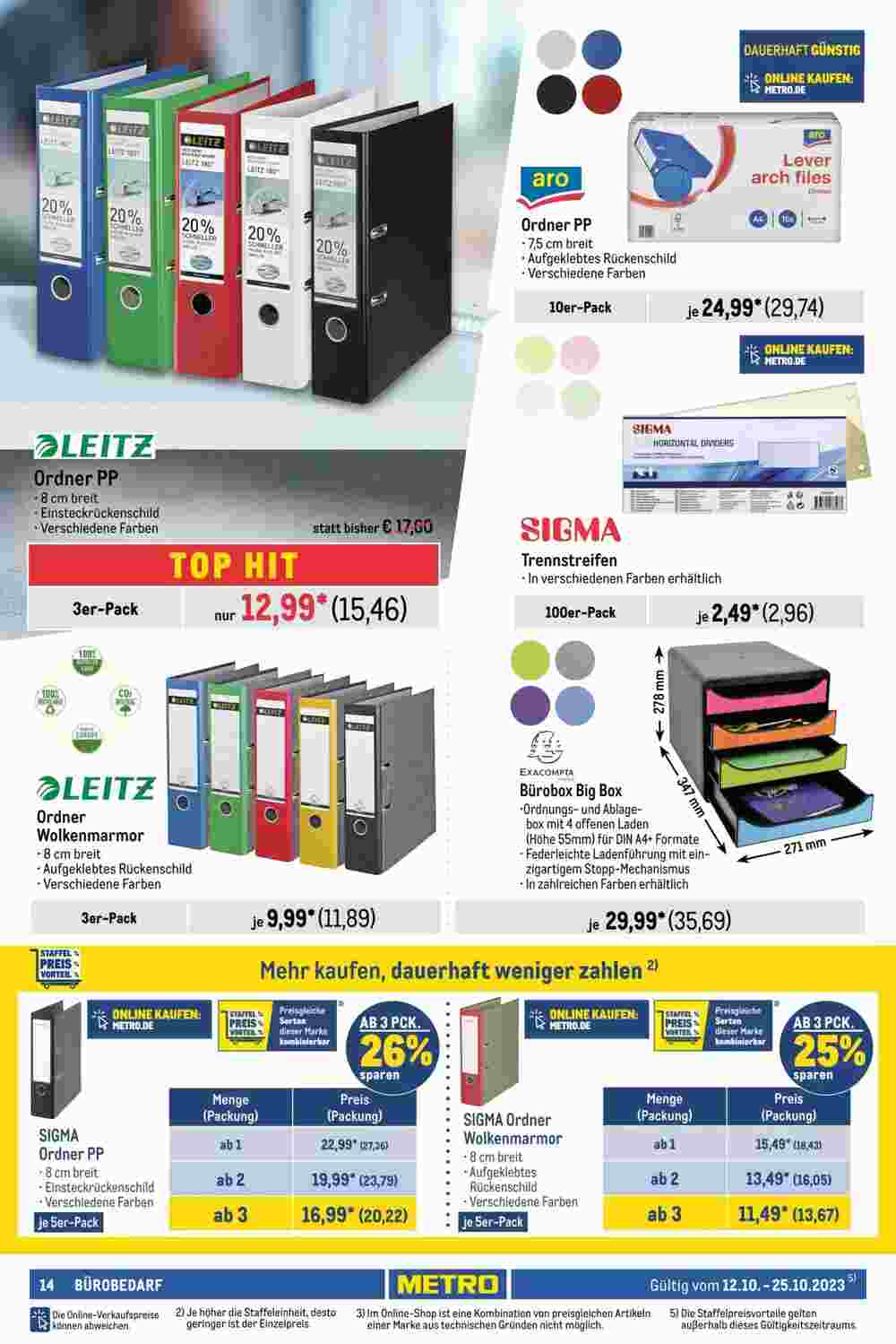 METRO Prospekt (ab 12.10.2023) zum Blättern - Seite 14