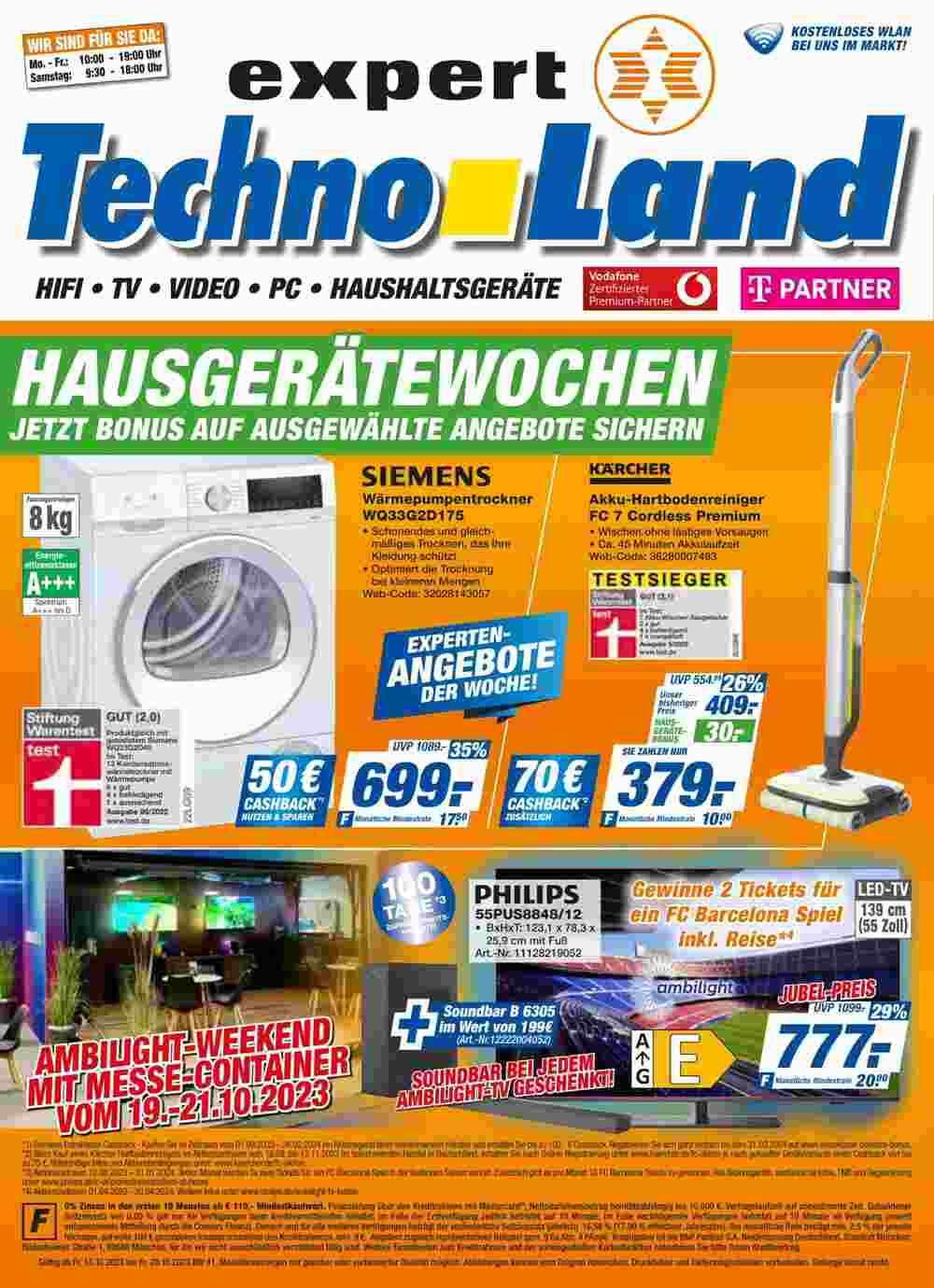 expert Techno Land Prospekt (ab 13.10.2023) zum Blättern - Seite 1