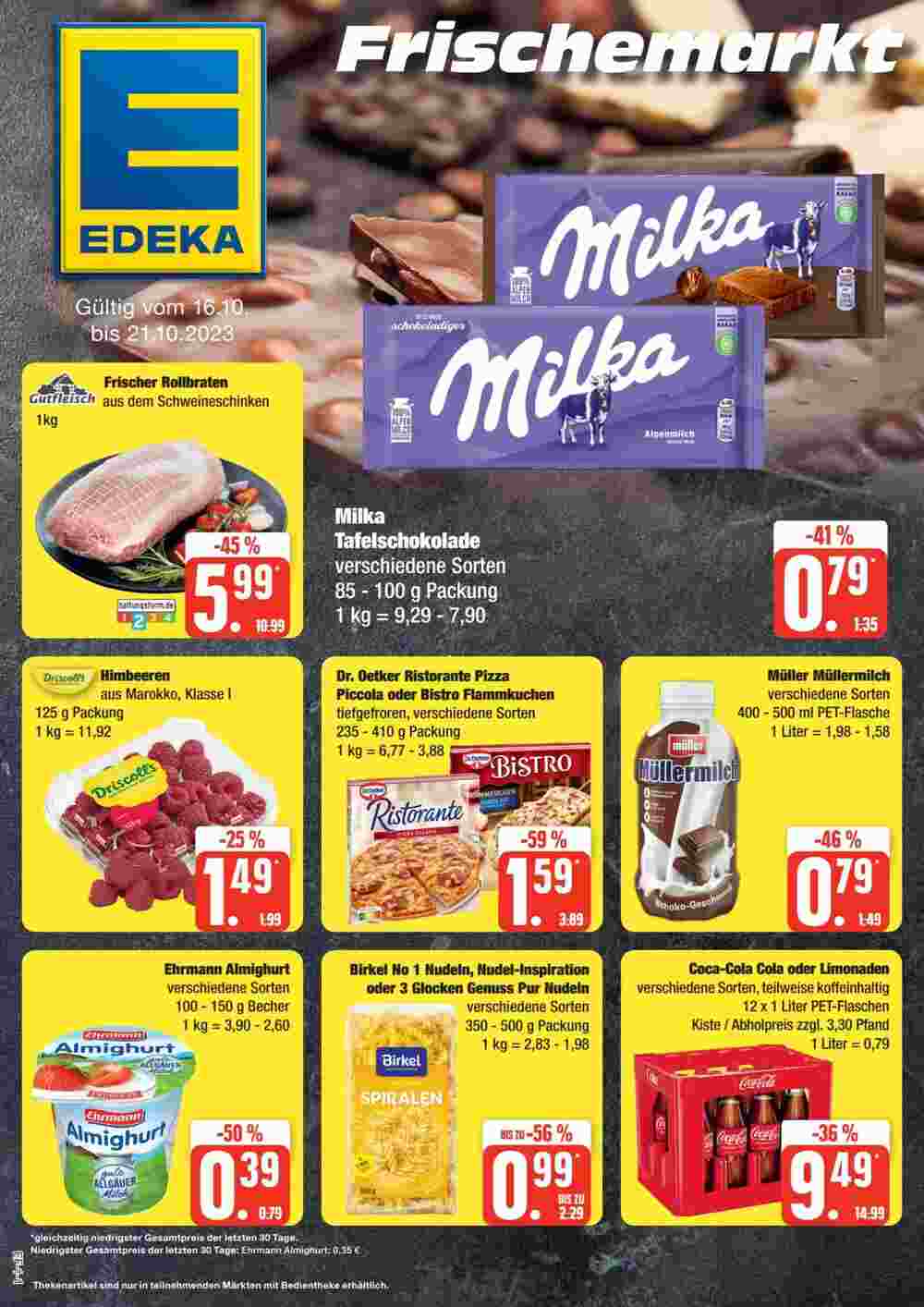 Edeka Frischemarkt Prospekt (ab 15.10.2023) zum Blättern - Seite 1