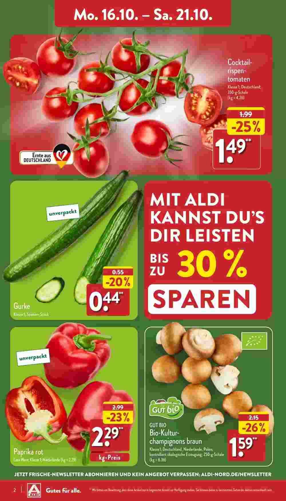 Aldi Nord Prospekt (ab 16.10.2023) zum Blättern - Seite 2