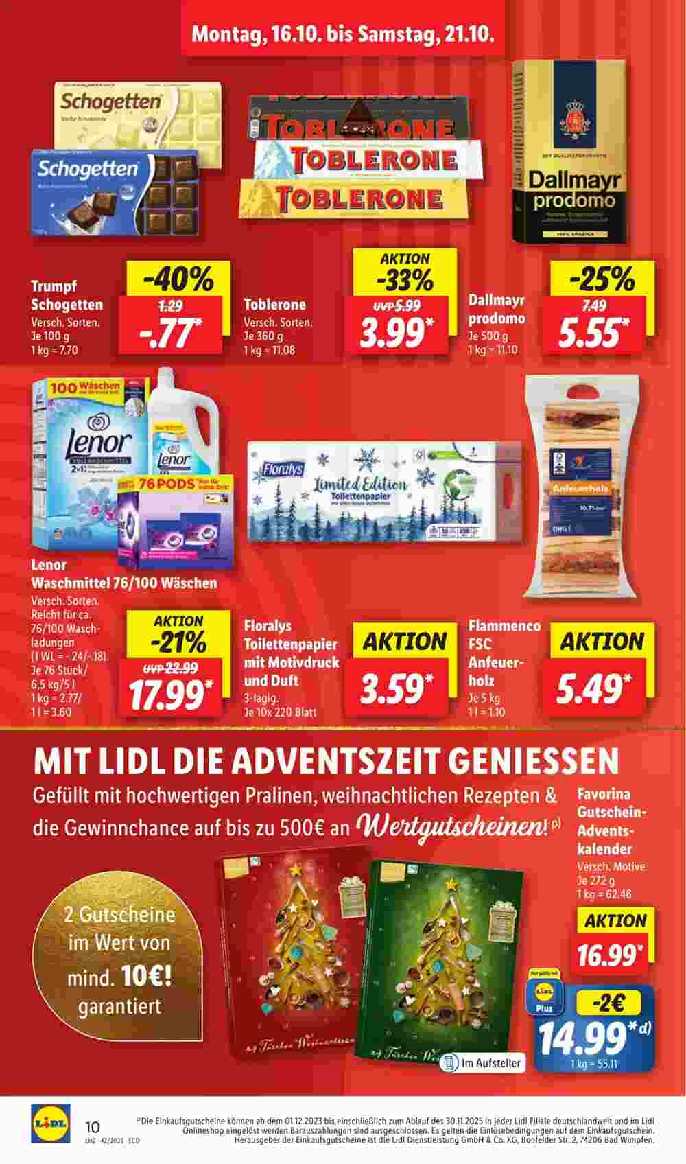 Lidl Prospekt (ab 16.10.2023) zum Blättern - Seite 14