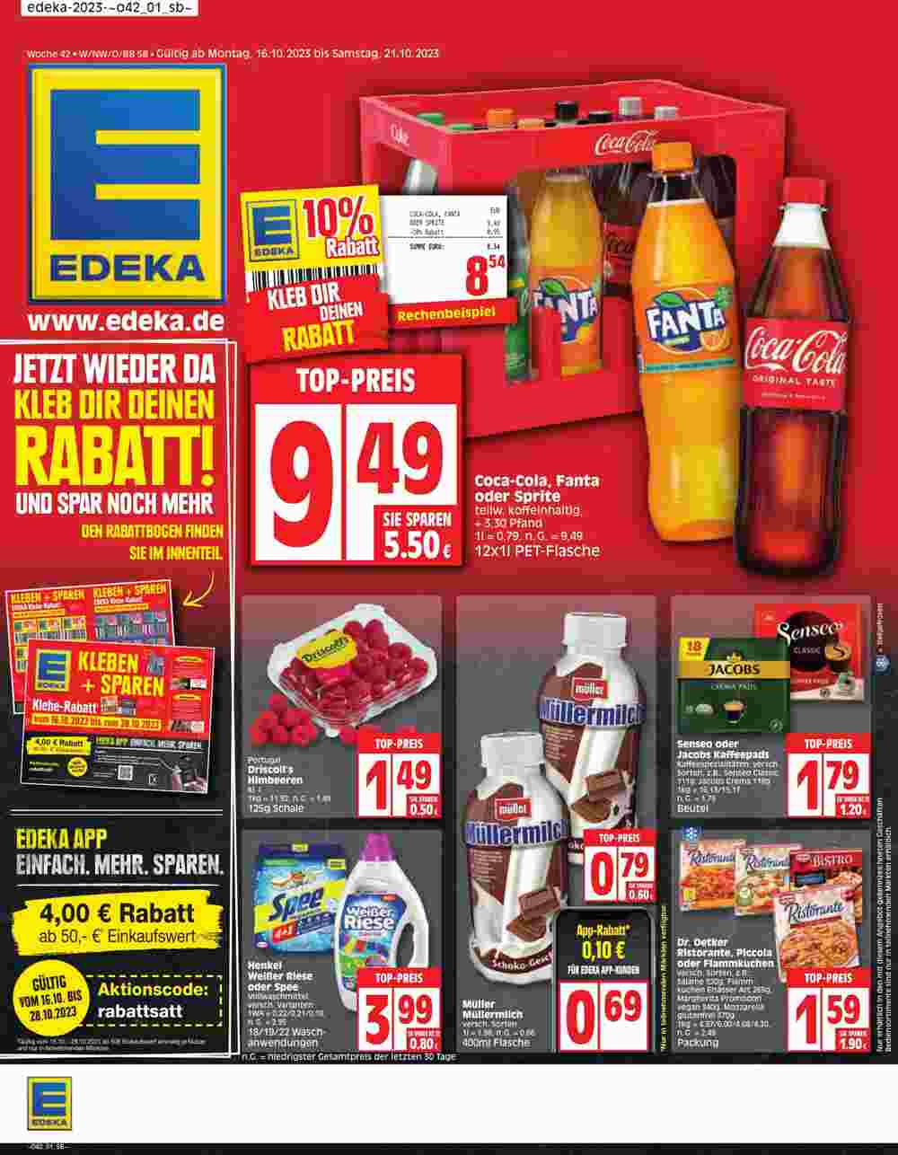 Edeka Prospekt (ab 16.10.2023) zum Blättern - Seite 1