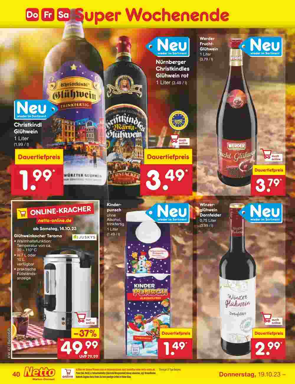Netto Marken-Discount Prospekt (ab 16.10.2023) zum Blättern - Seite 44