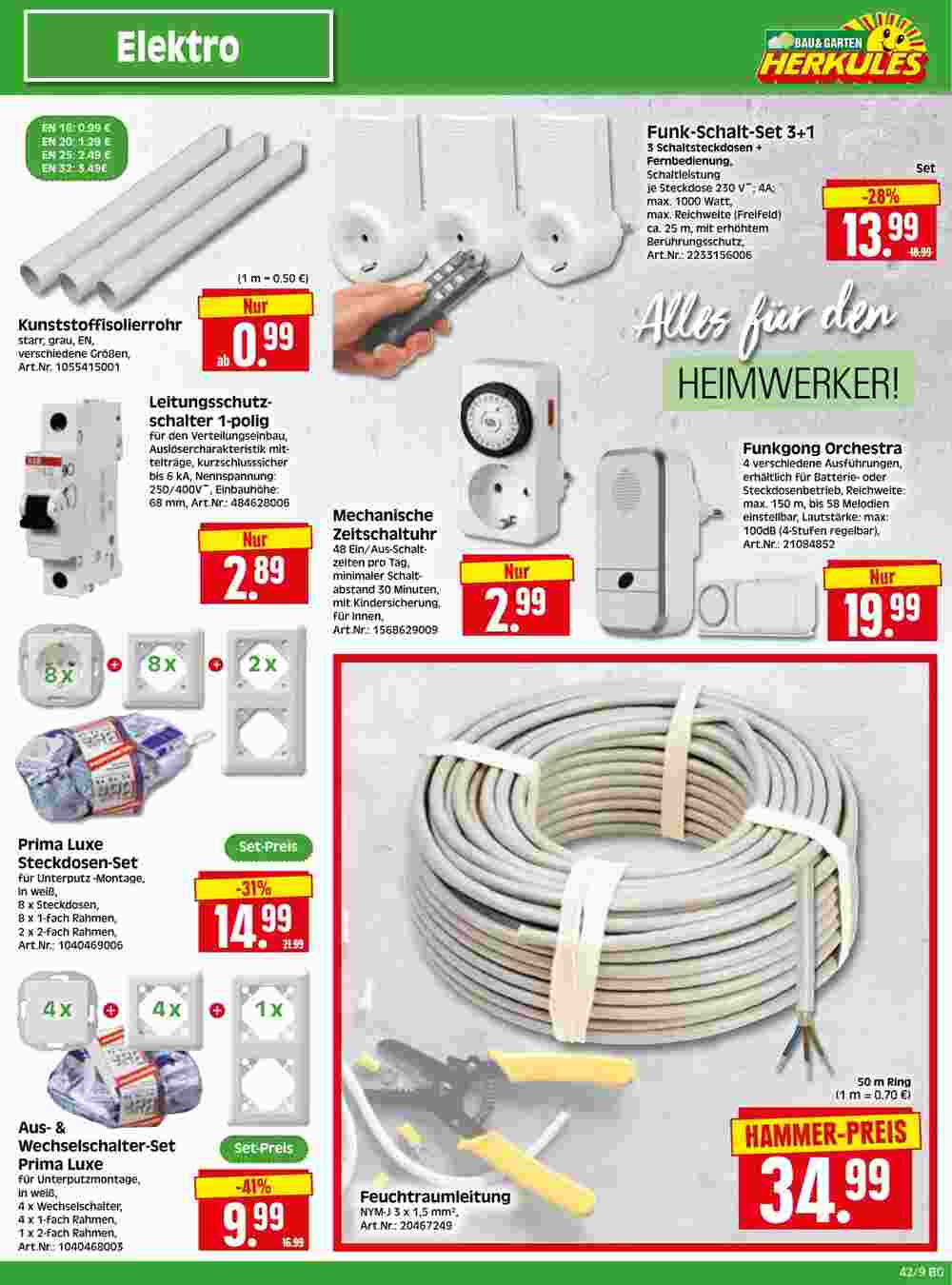 Herkules Baumarkt Prospekt (ab 16.10.2023) zum Blättern - Seite 9