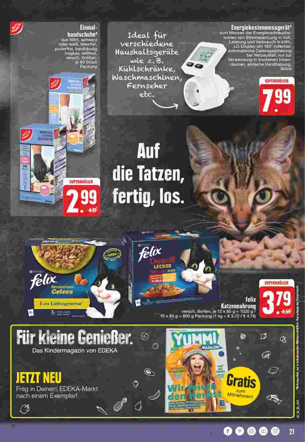 Edeka Wegner Prospekt (ab 16.10.2023) zum Blättern - Seite 21