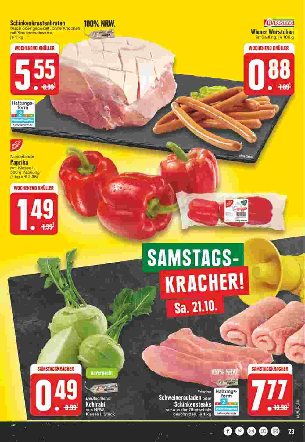 Edeka Wegner Prospekt (ab 16.10.2023) zum Blättern - Seite 23