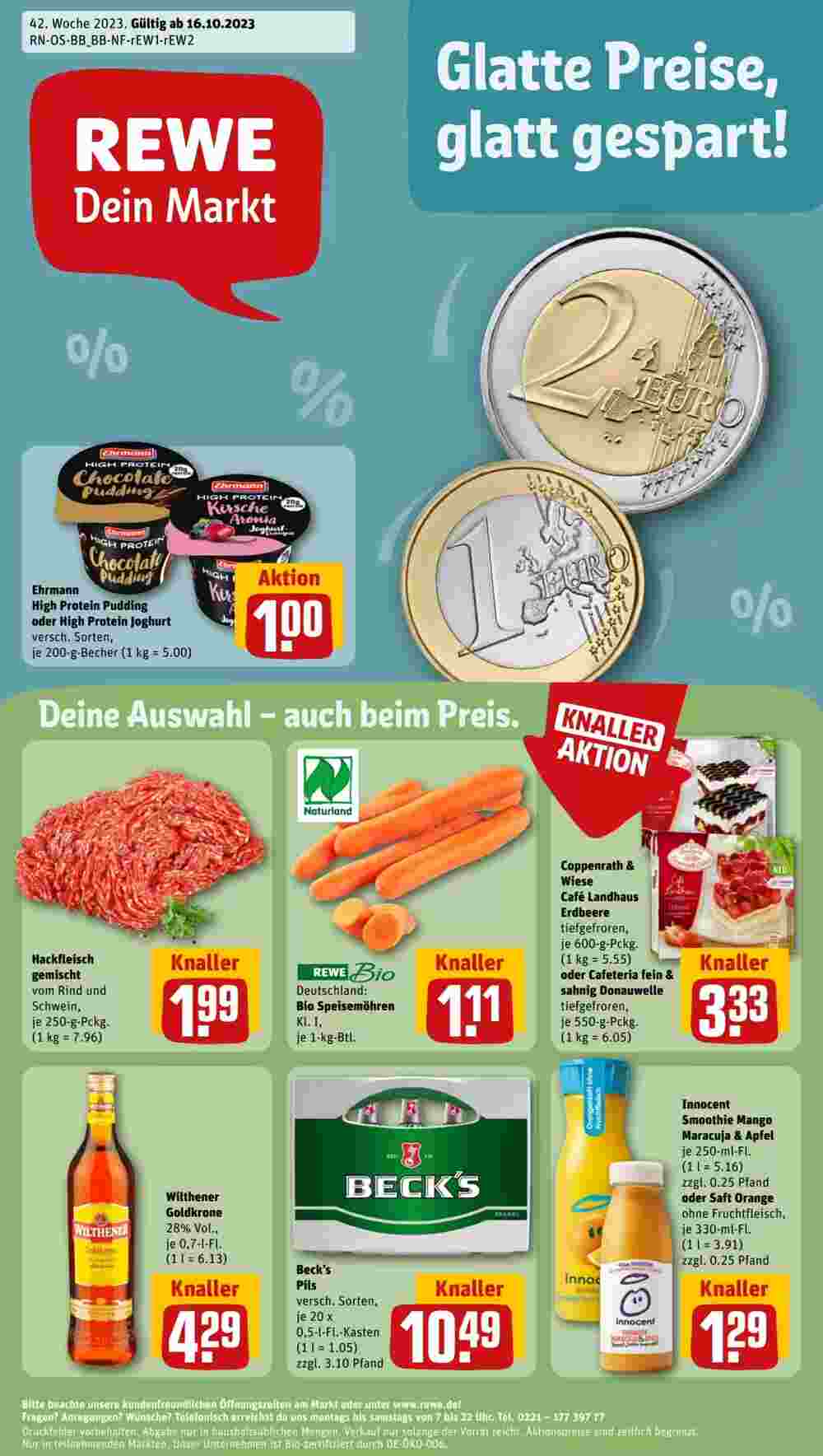 REWE Prospekt (ab 16.10.2023) zum Blättern - Seite 1