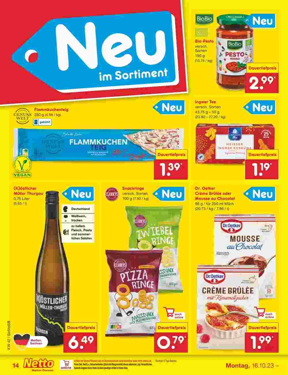 Netto Marken-Discount Prospekt (ab 16.10.2023) zum Blättern - Seite 16